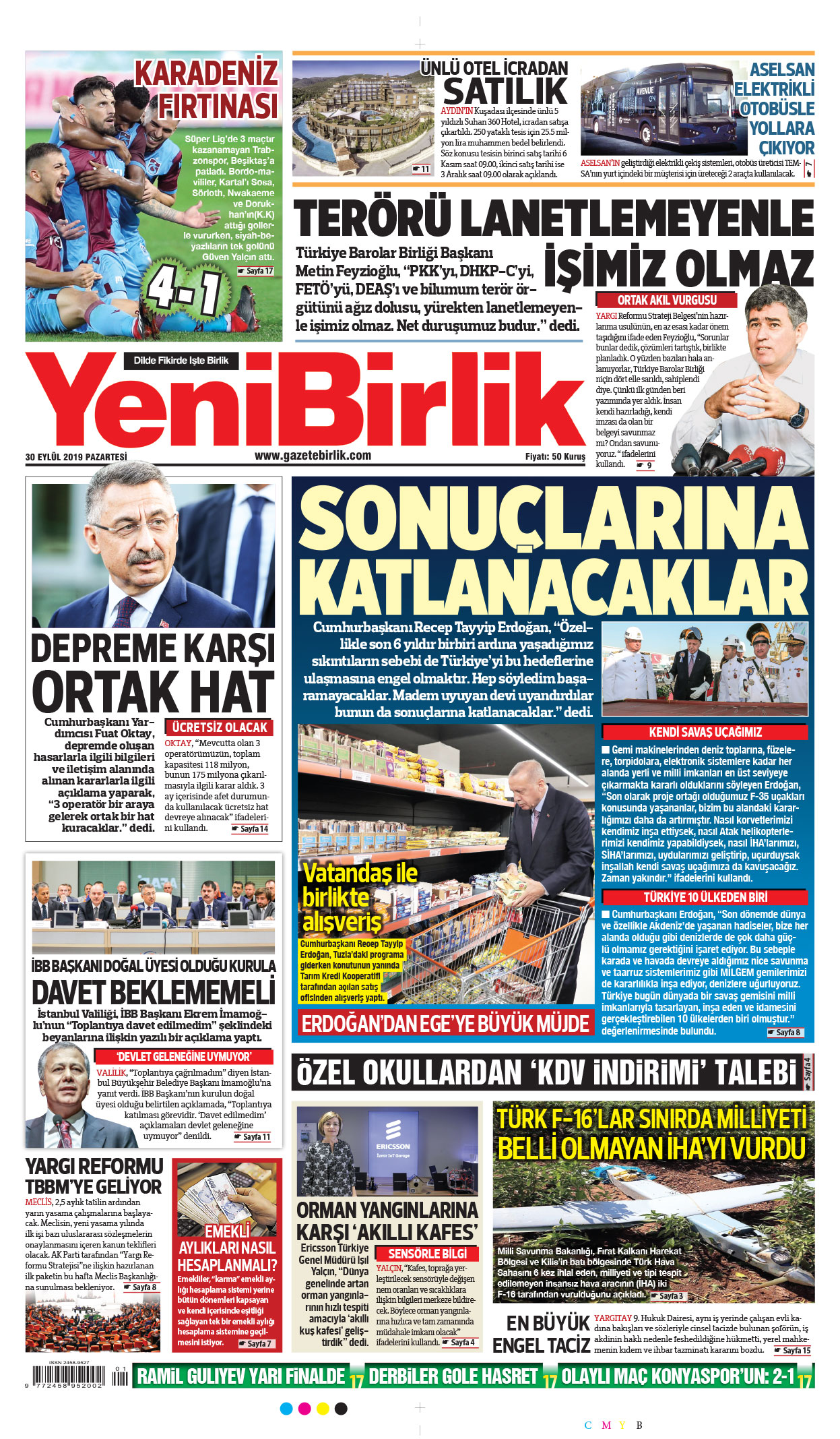 https://www.gazetebirlik.com/30 Eylül 2019