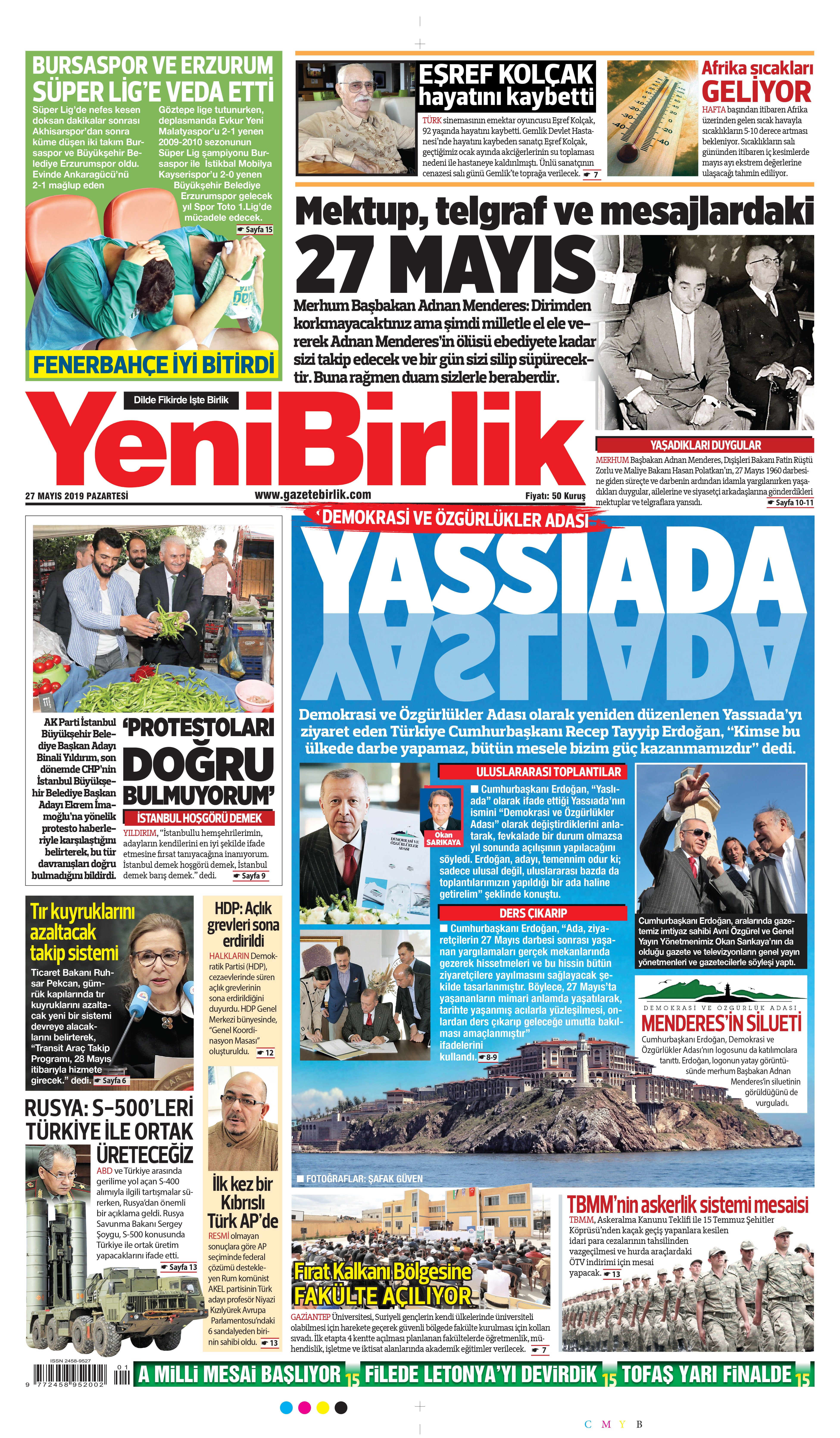 https://www.gazetebirlik.com/27 Mayıs 2019