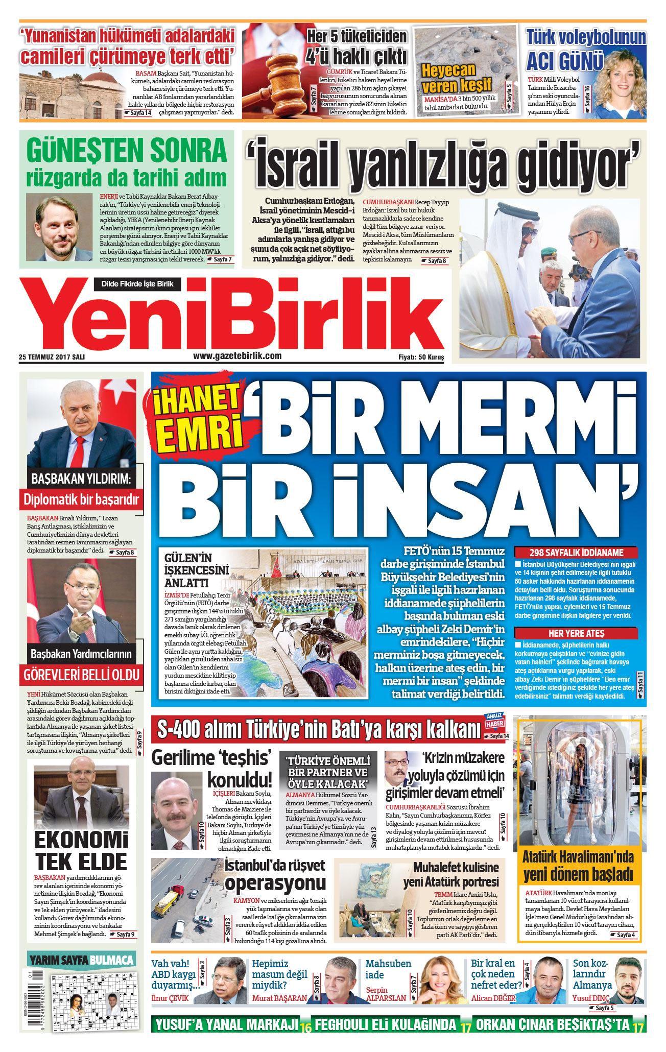 https://www.gazetebirlik.com/25 Temmuz 2017