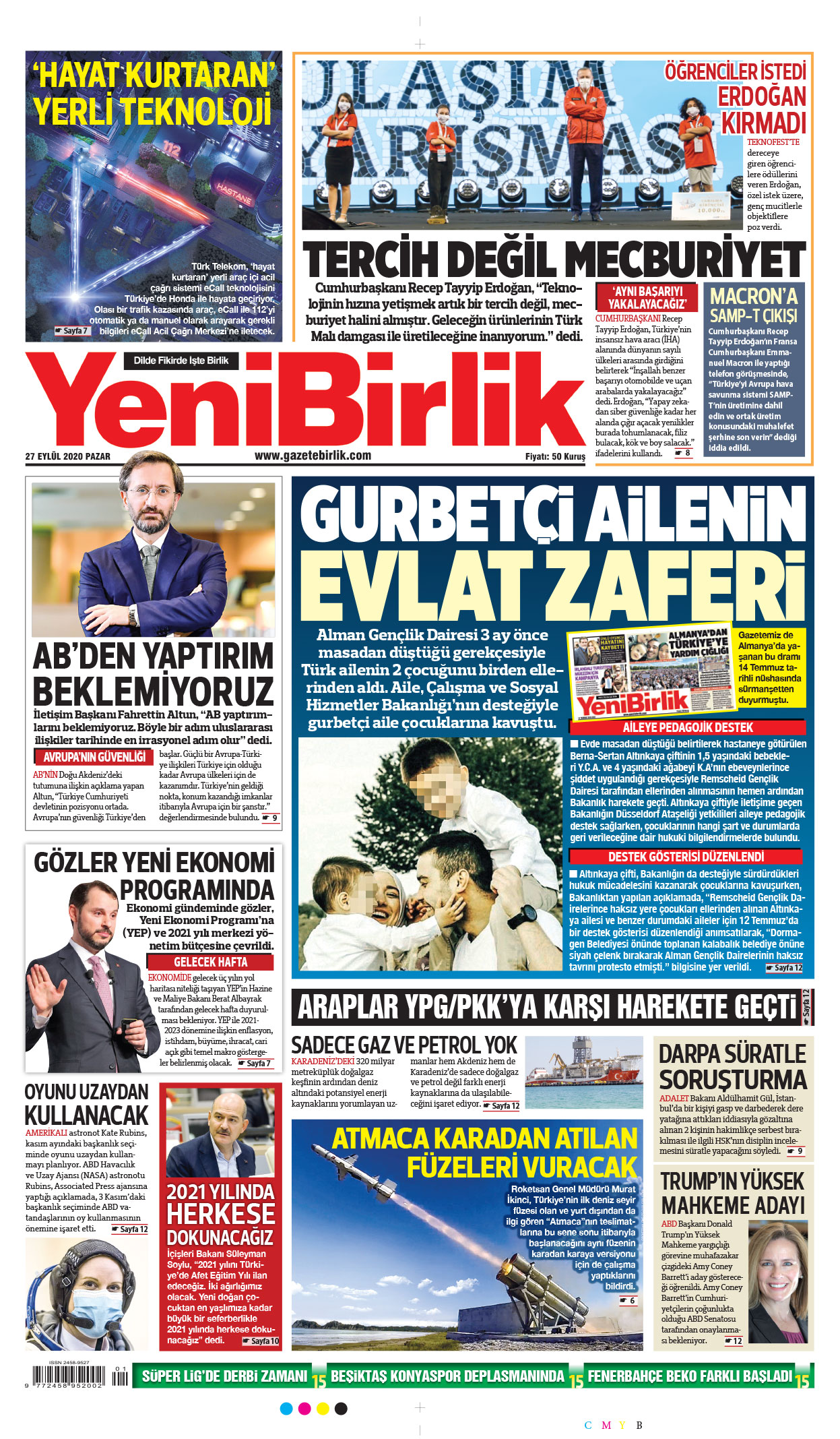 https://www.gazetebirlik.com/27 Eylül 2020