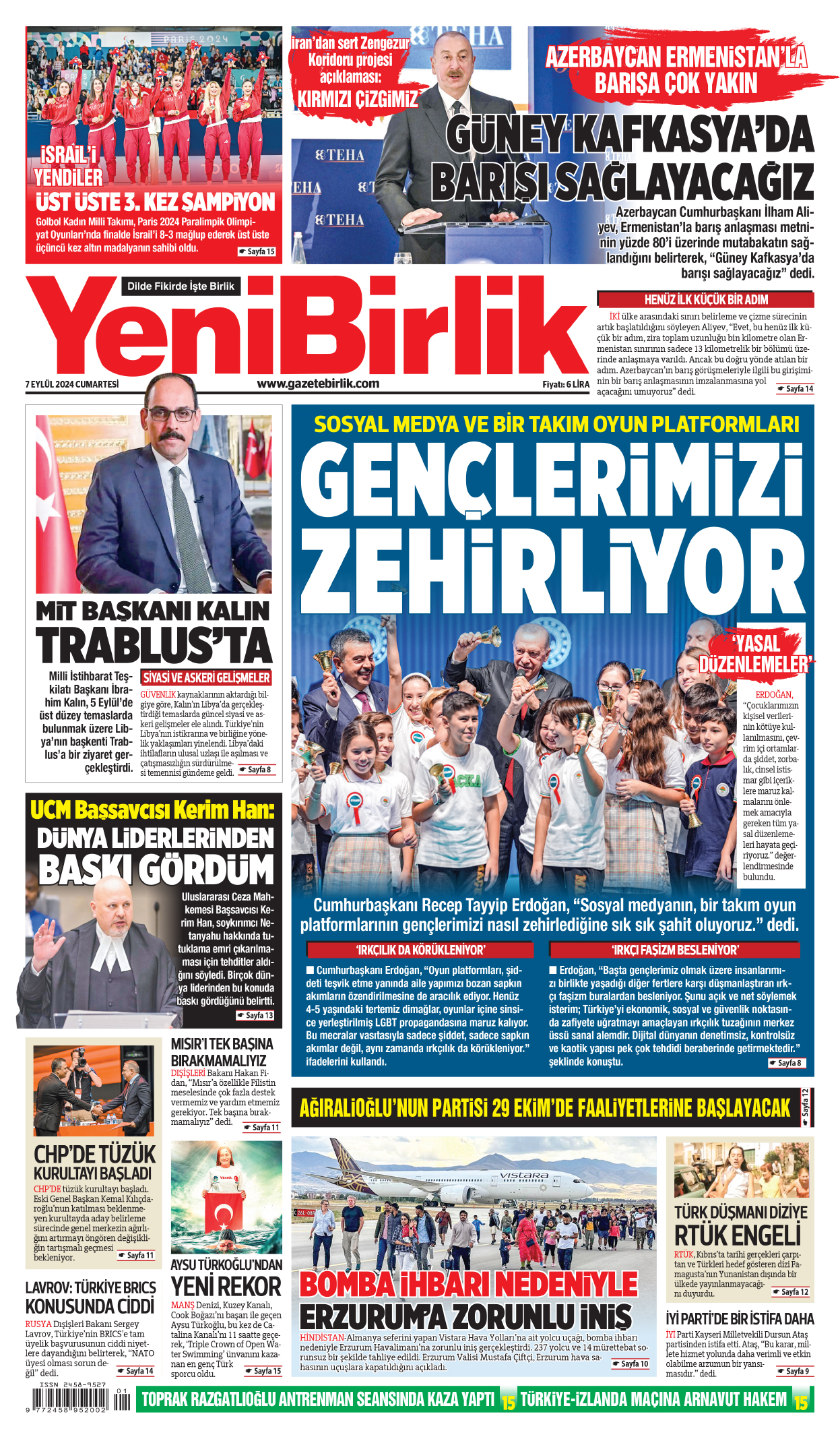 https://www.gazetebirlik.com/07 Eylül 2024