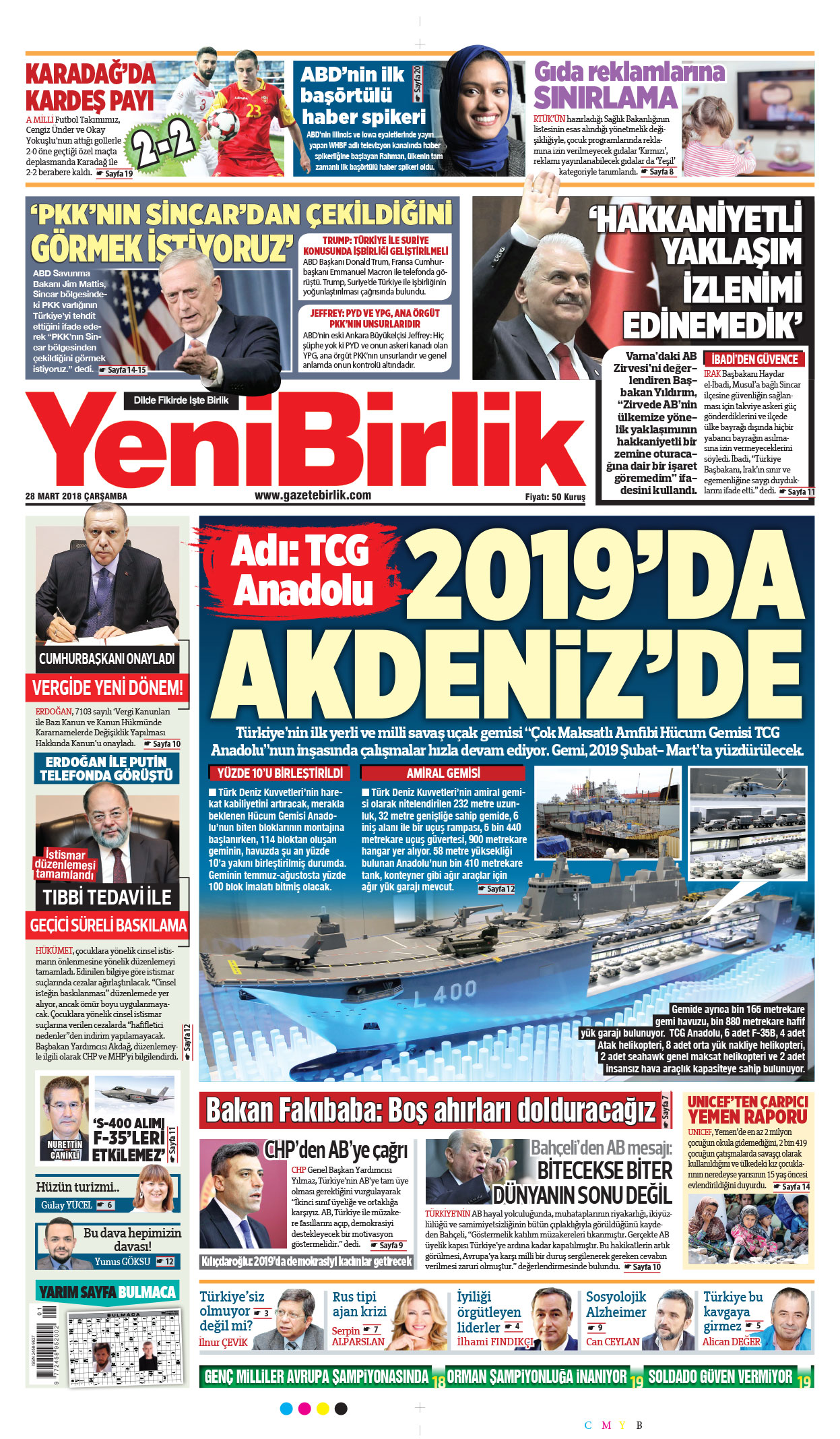 https://www.gazetebirlik.com/28 Mart 2018