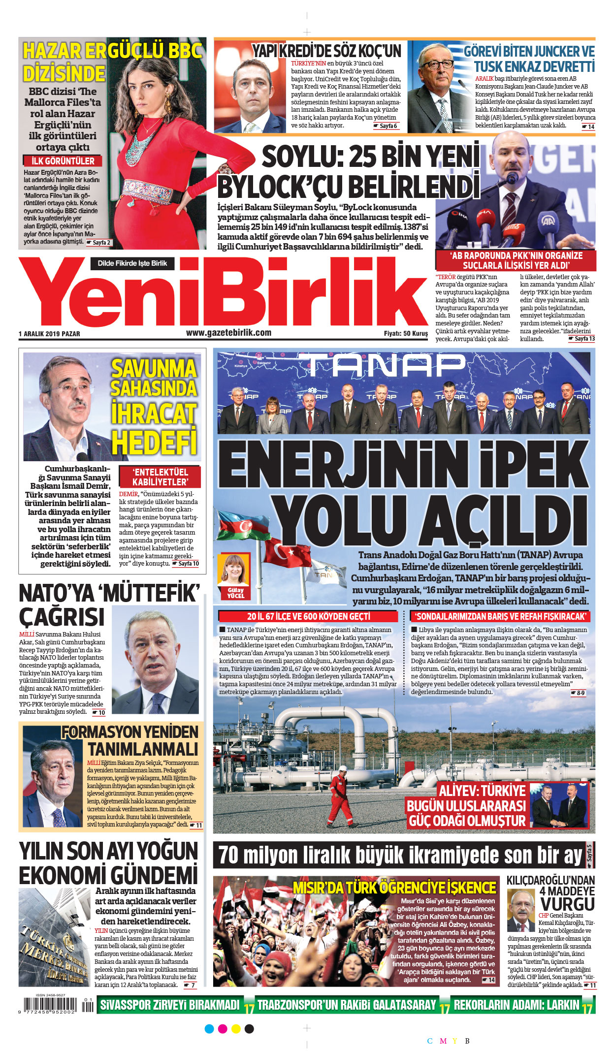 https://www.gazetebirlik.com/01 Aralık 2019