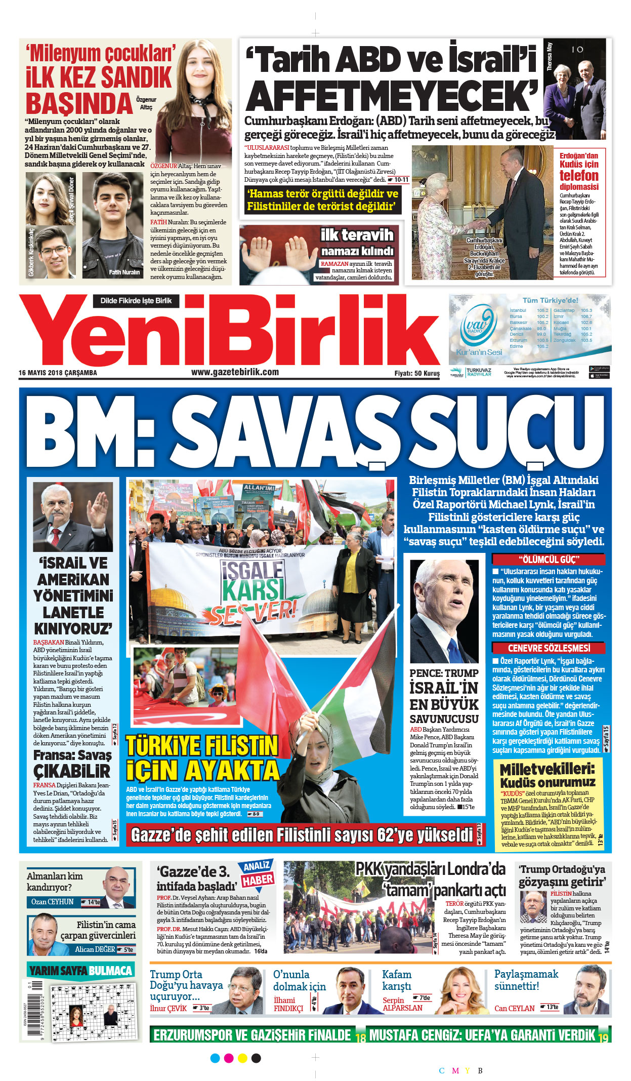 https://www.gazetebirlik.com/16 Mayıs 2018