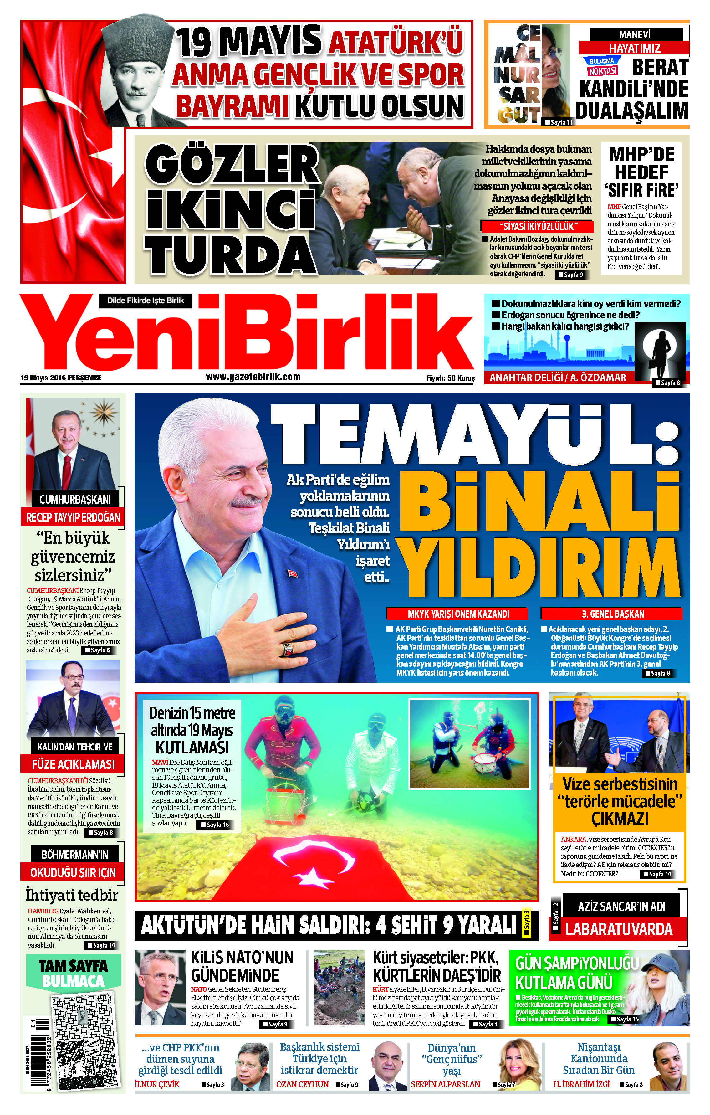 https://www.gazetebirlik.com/19 Mayıs 2016