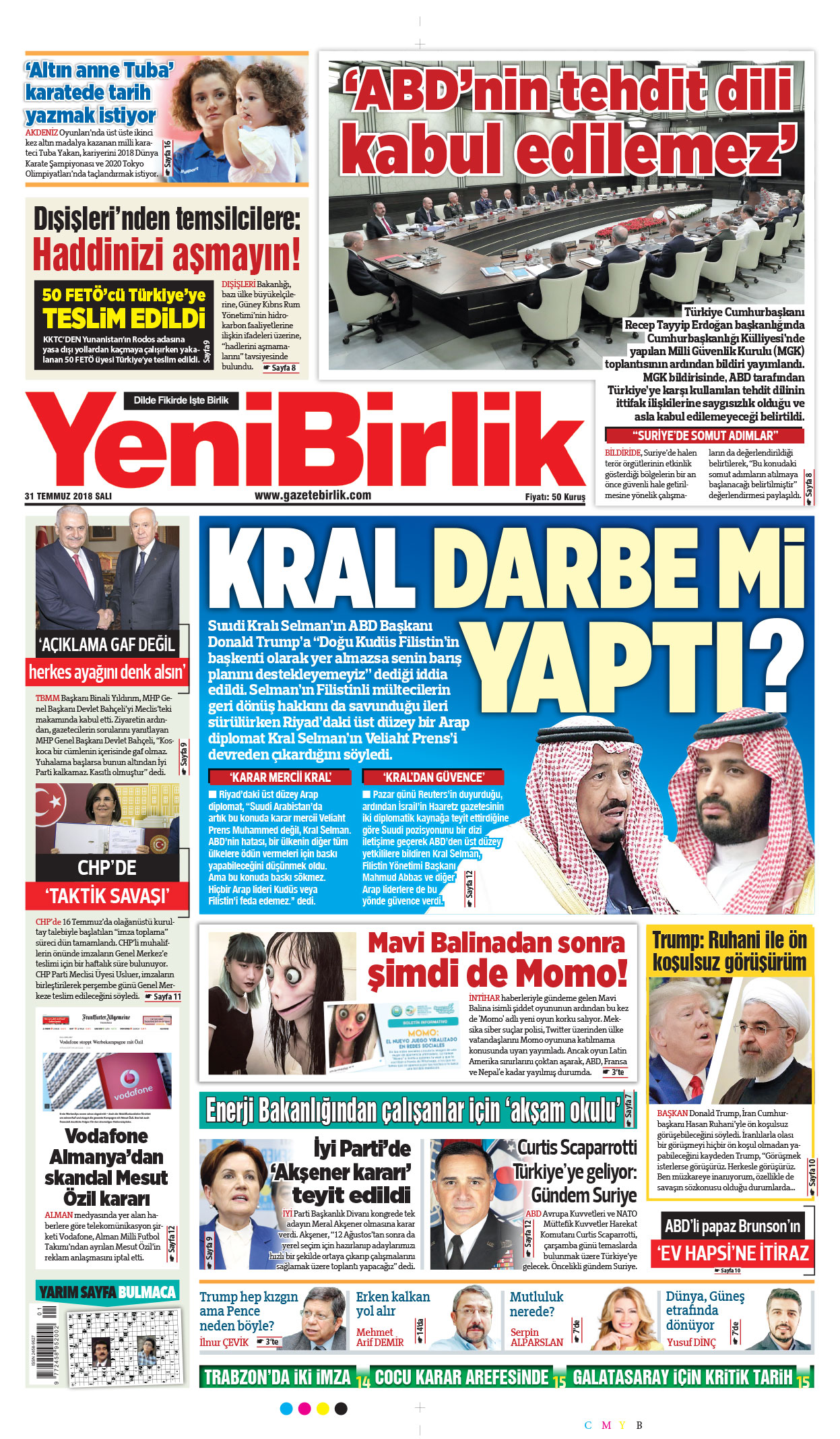 https://www.gazetebirlik.com/31 Temmuz 2018