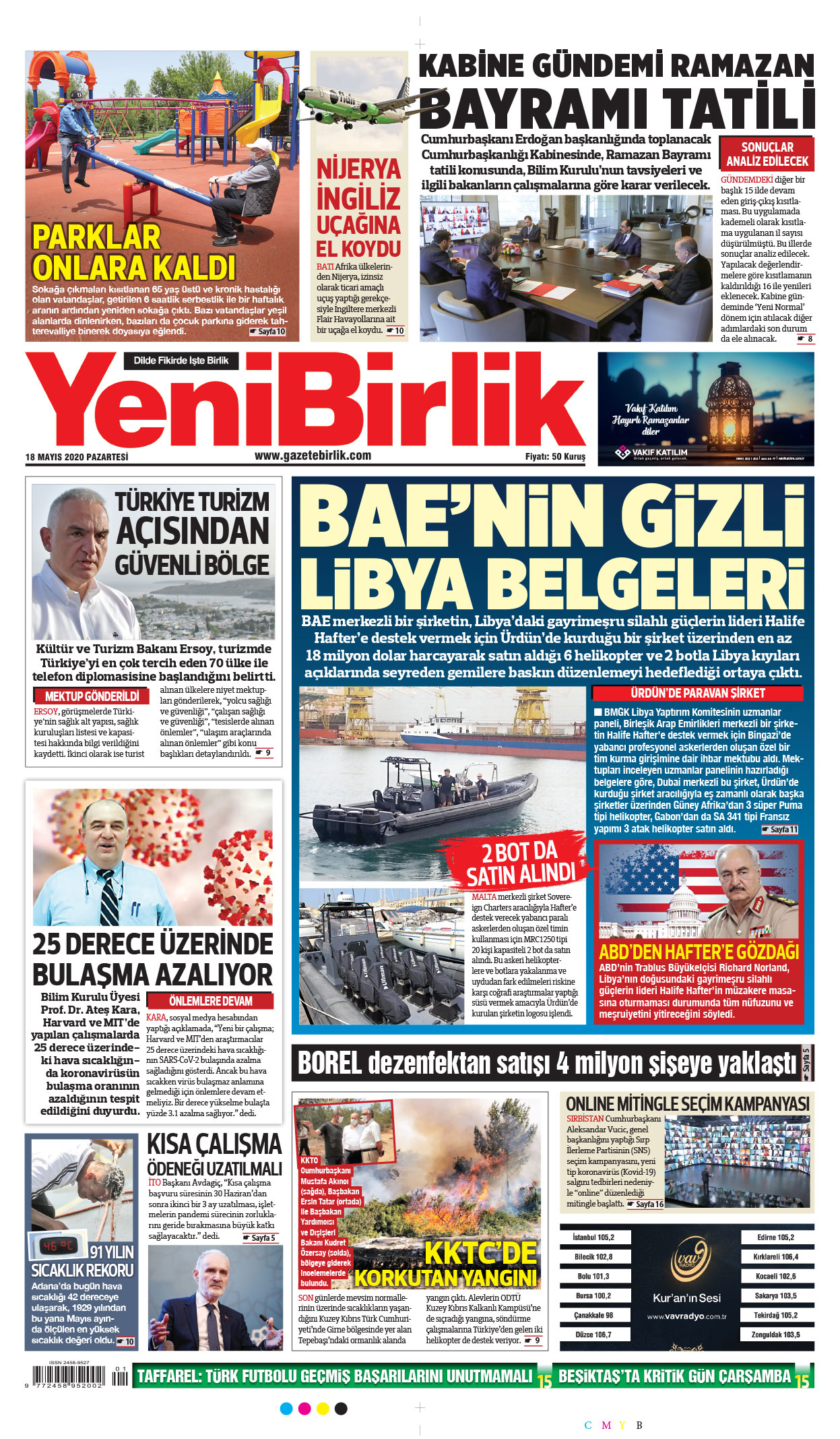 https://www.gazetebirlik.com/18 Mayıs 2020