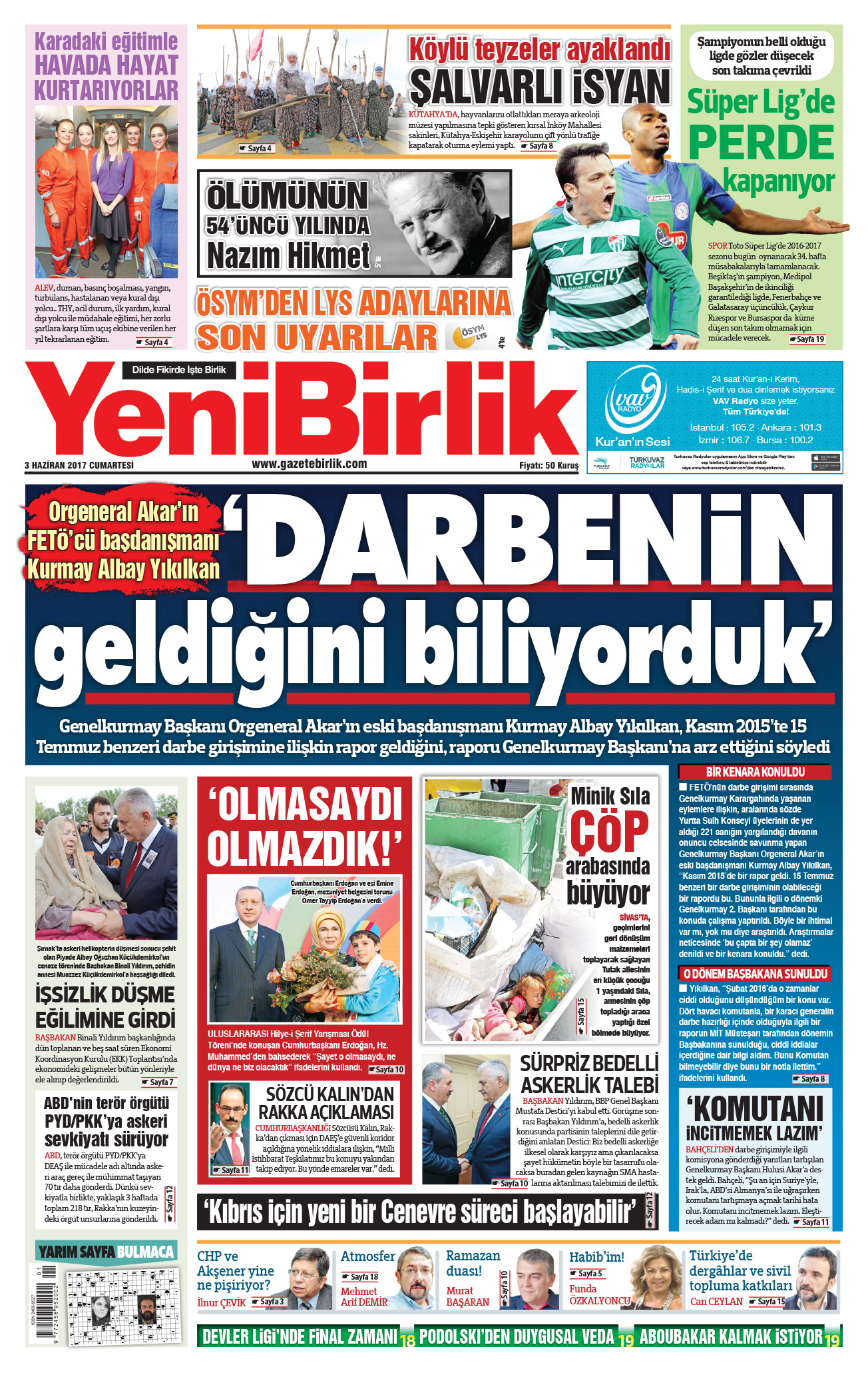 https://www.gazetebirlik.com/03 Haziran 2017