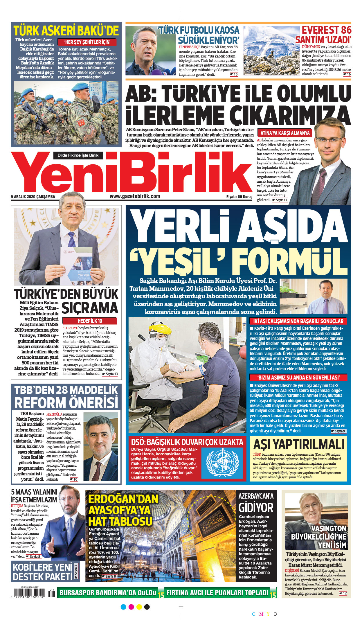 https://www.gazetebirlik.com/09 Aralık 2020