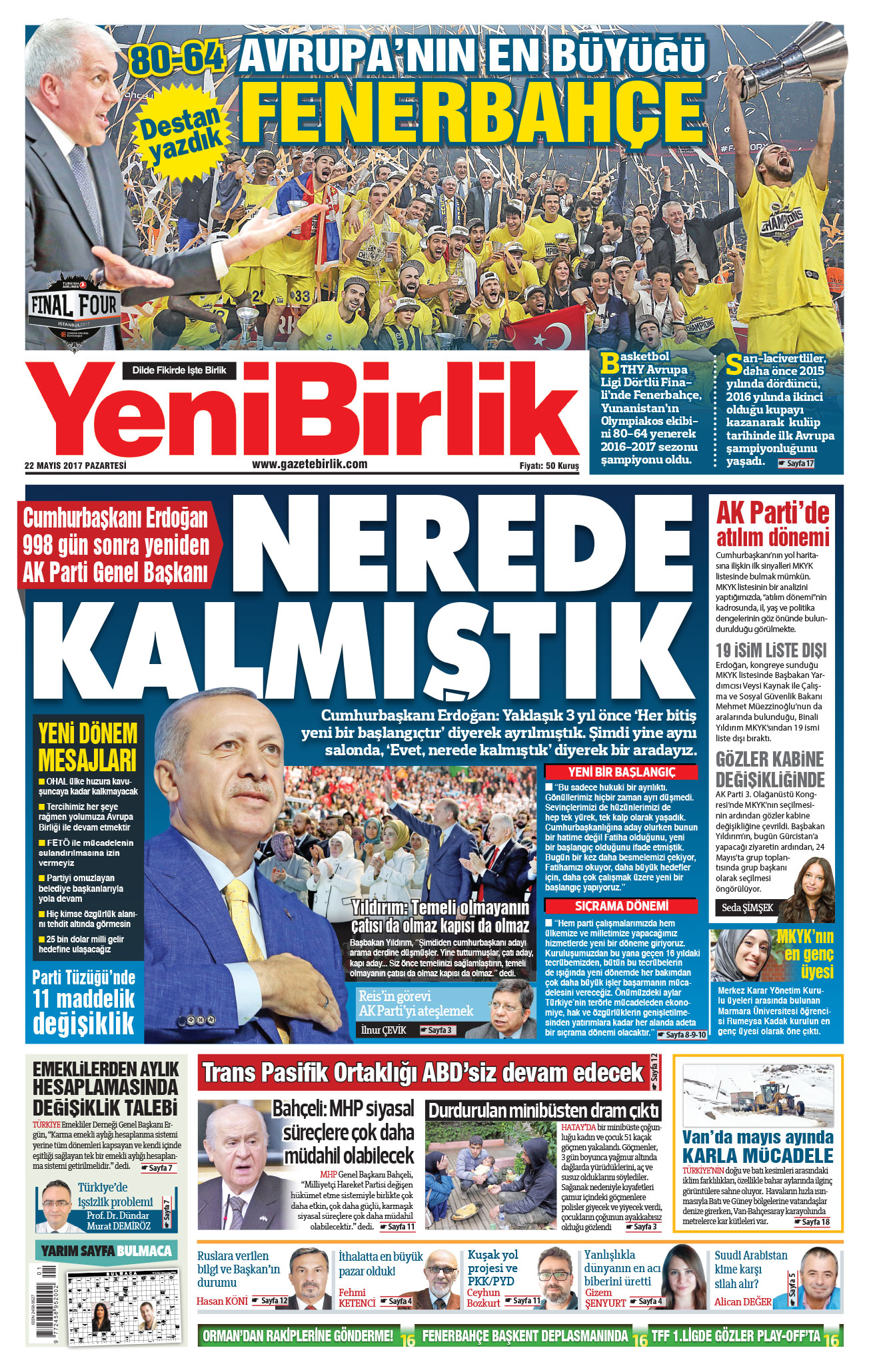 https://www.gazetebirlik.com/22 Mayıs 2017