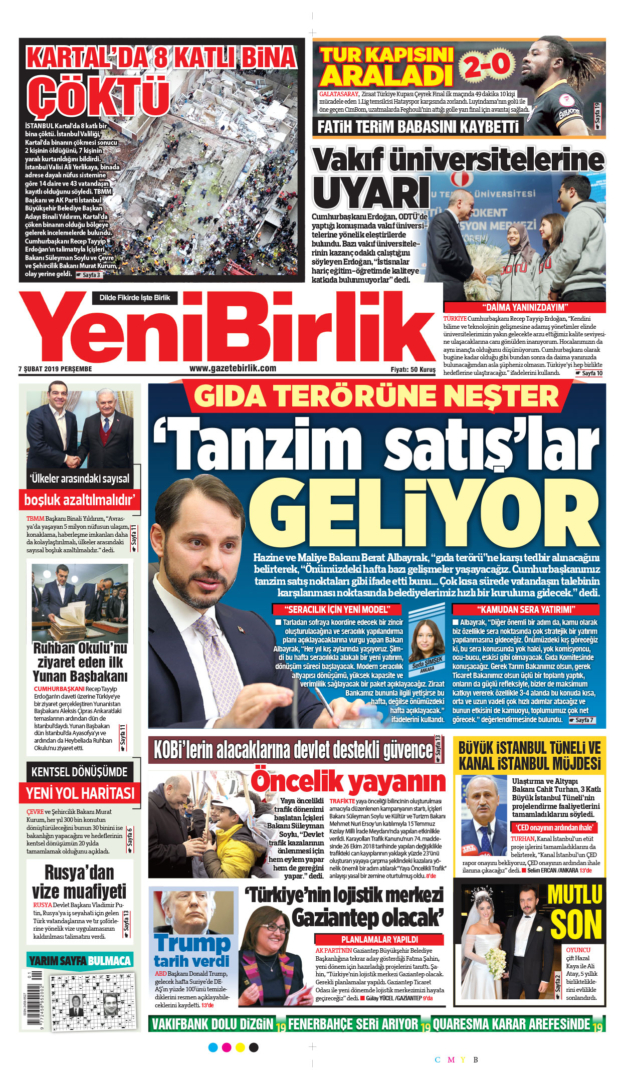 https://www.gazetebirlik.com/07 Şubat 2019