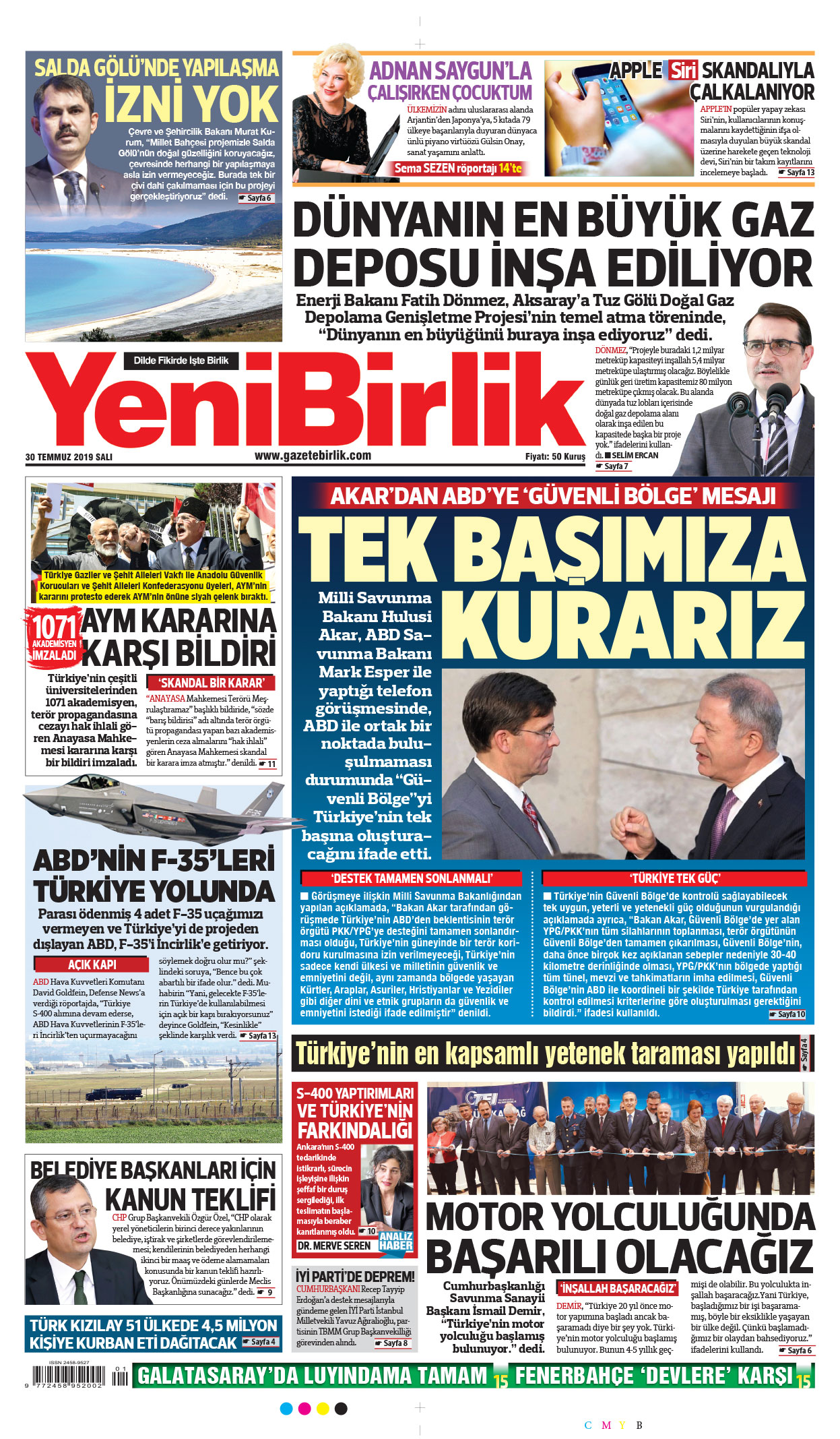 https://www.gazetebirlik.com/30 Temmuz 2019