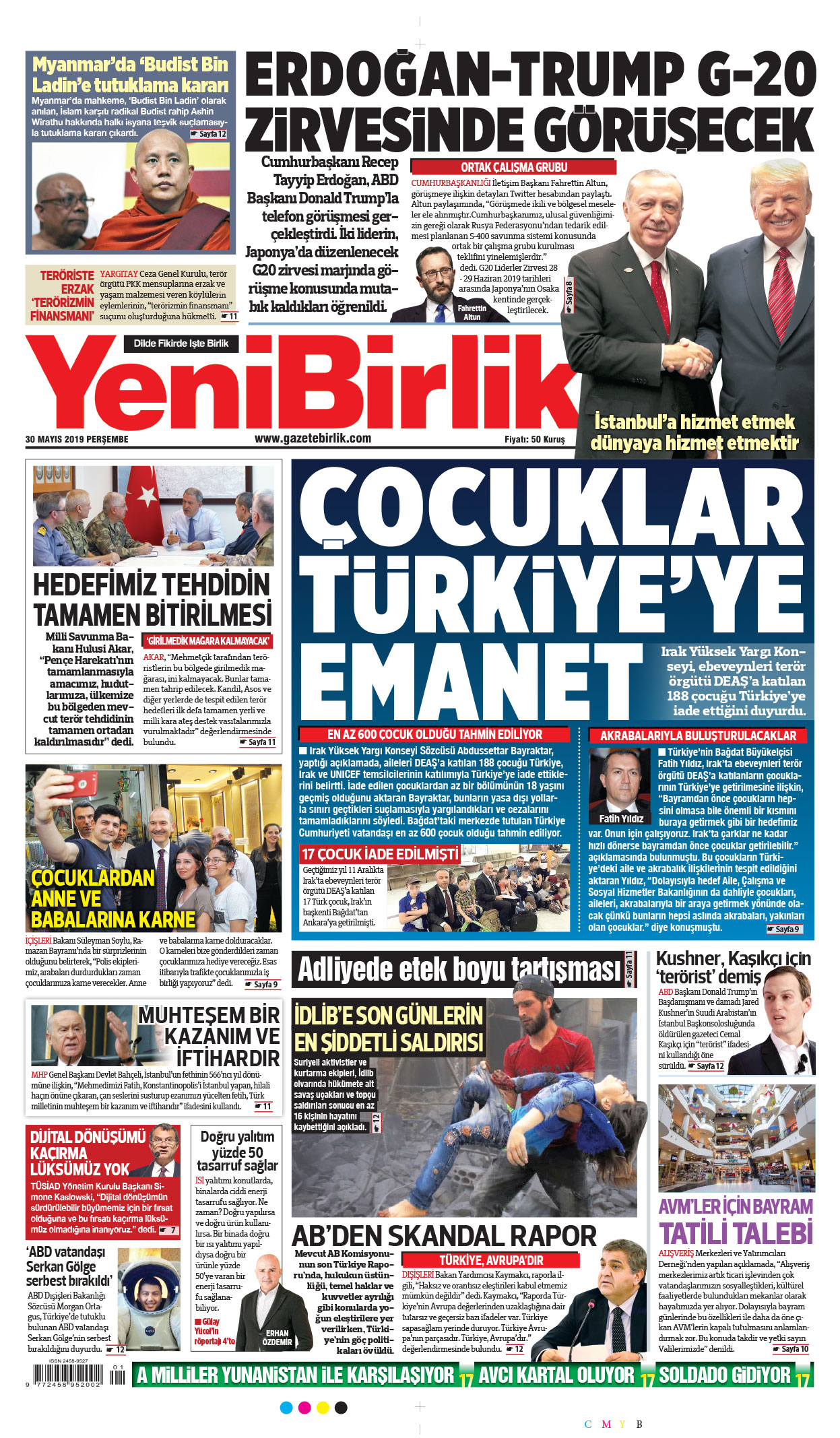 https://www.gazetebirlik.com/30 Mayıs 2019