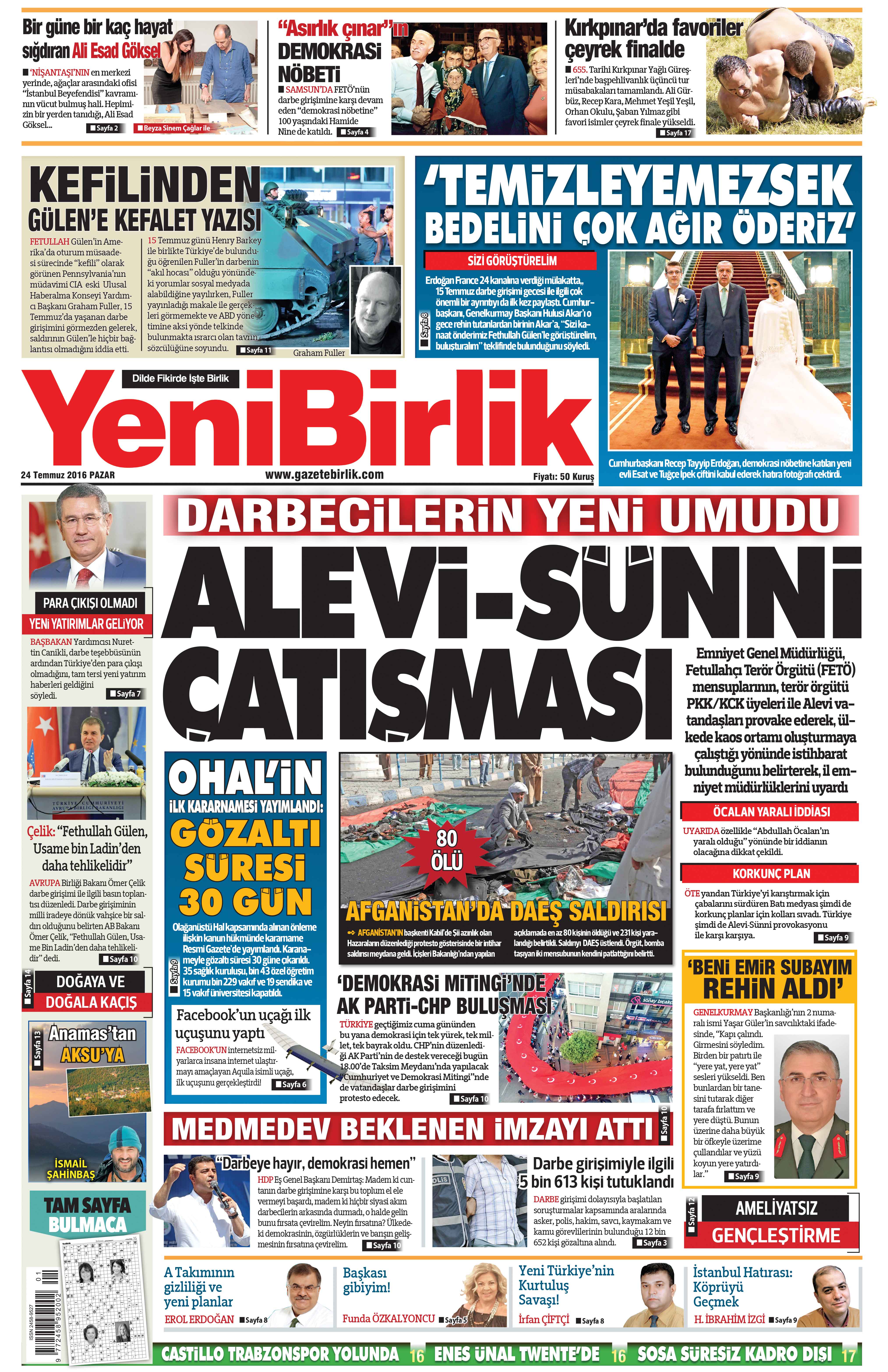 https://www.gazetebirlik.com/24 Temmuz  2016