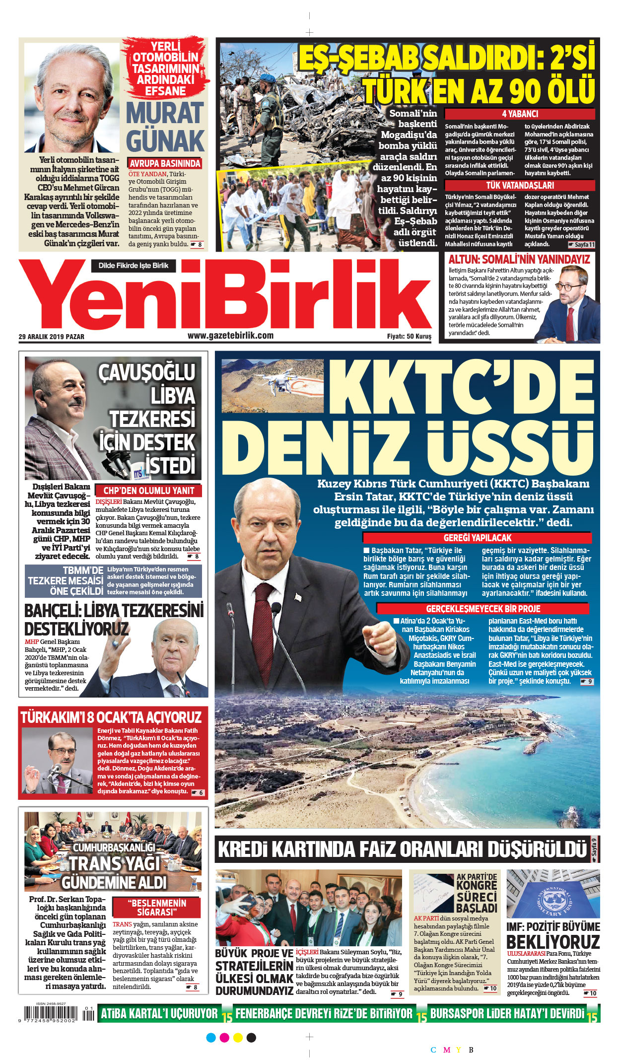 https://www.gazetebirlik.com/29 Aralık 2019