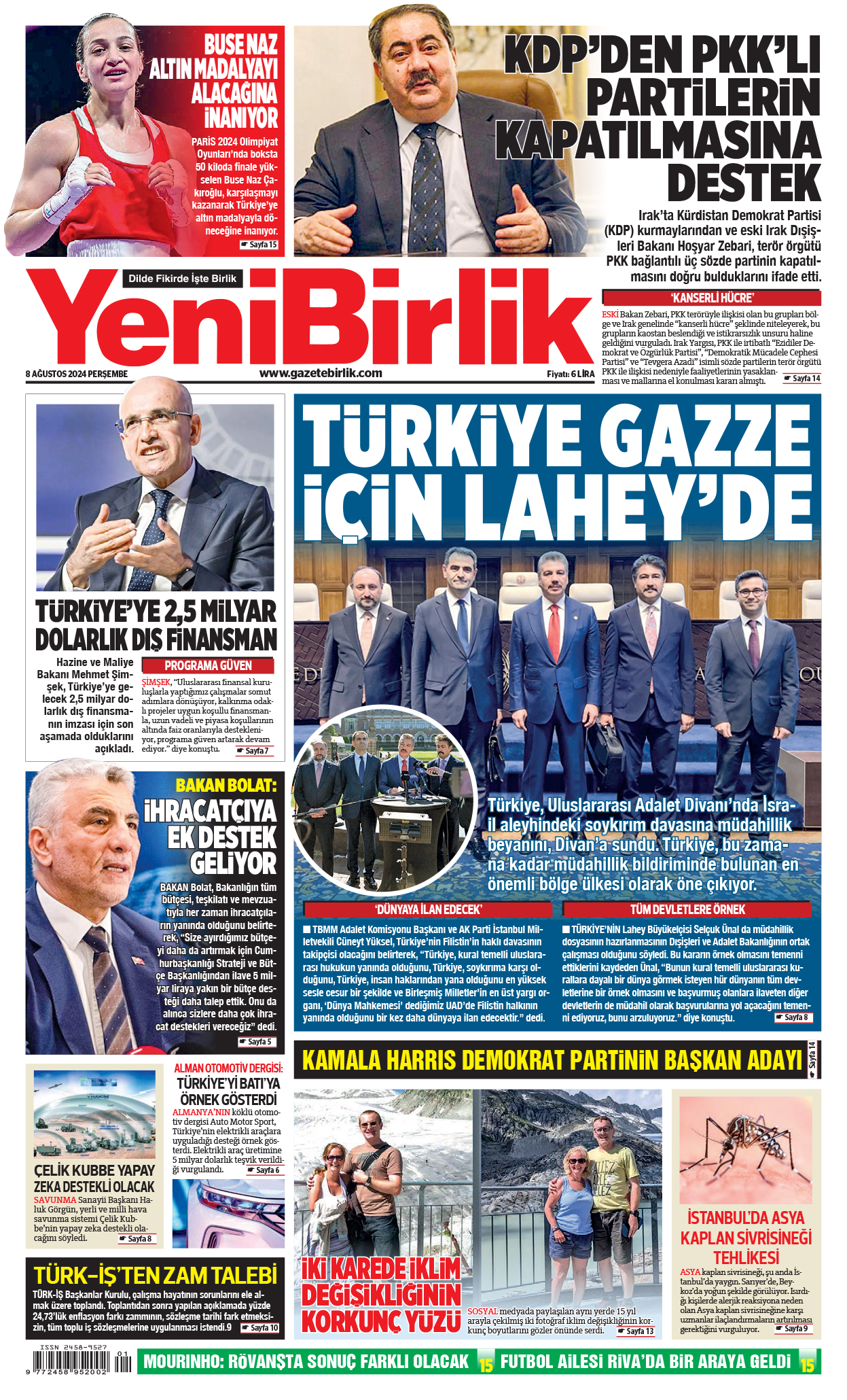 https://www.gazetebirlik.com/08 Ağustos 2024