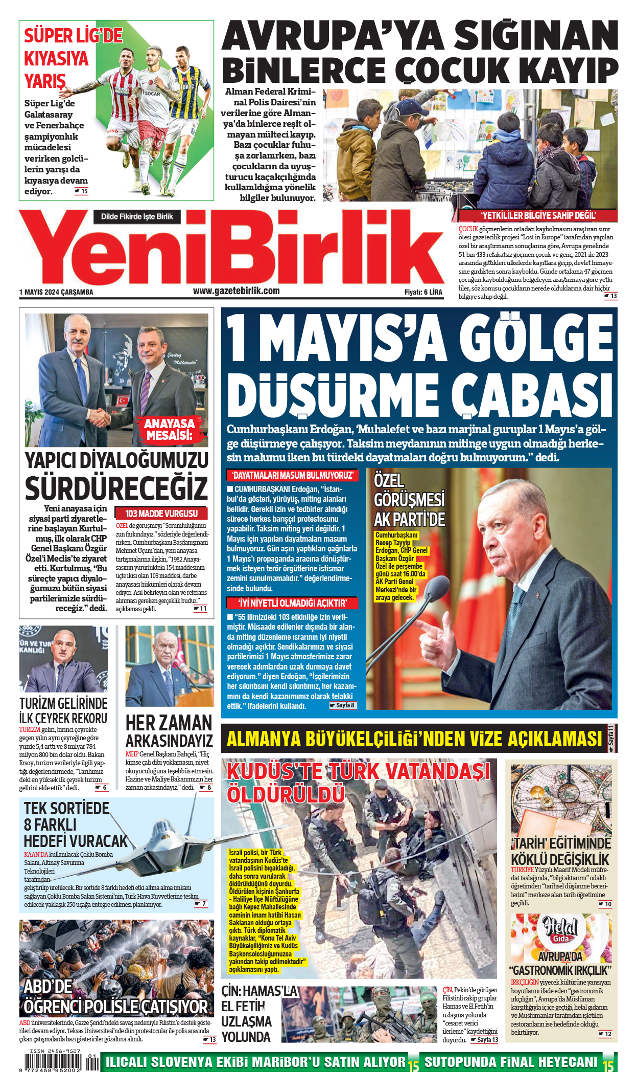 https://www.gazetebirlik.com/01 Mayıs 2024