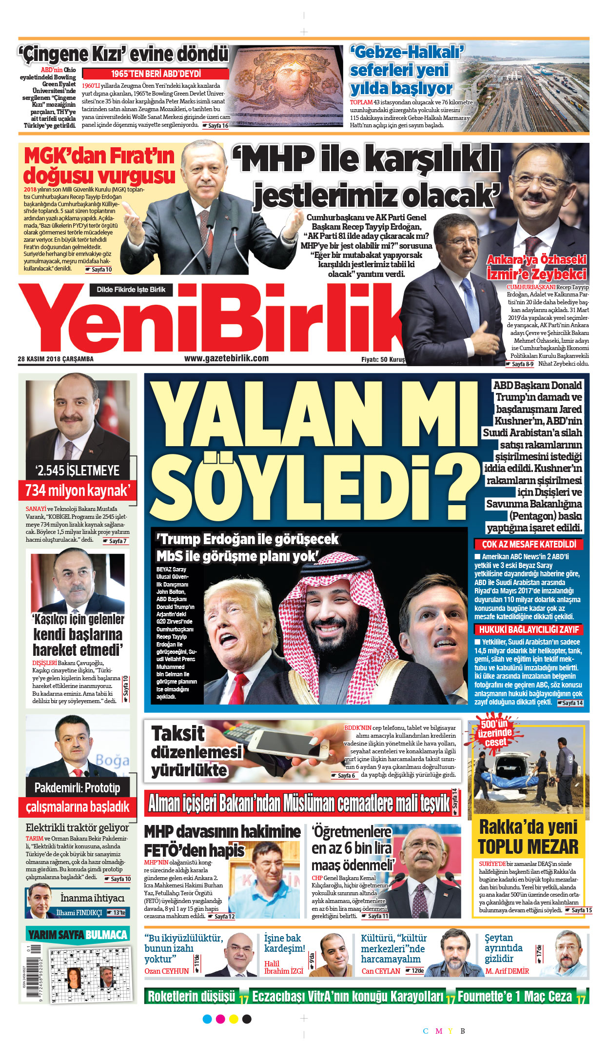 https://www.gazetebirlik.com/28 Kasım 2018