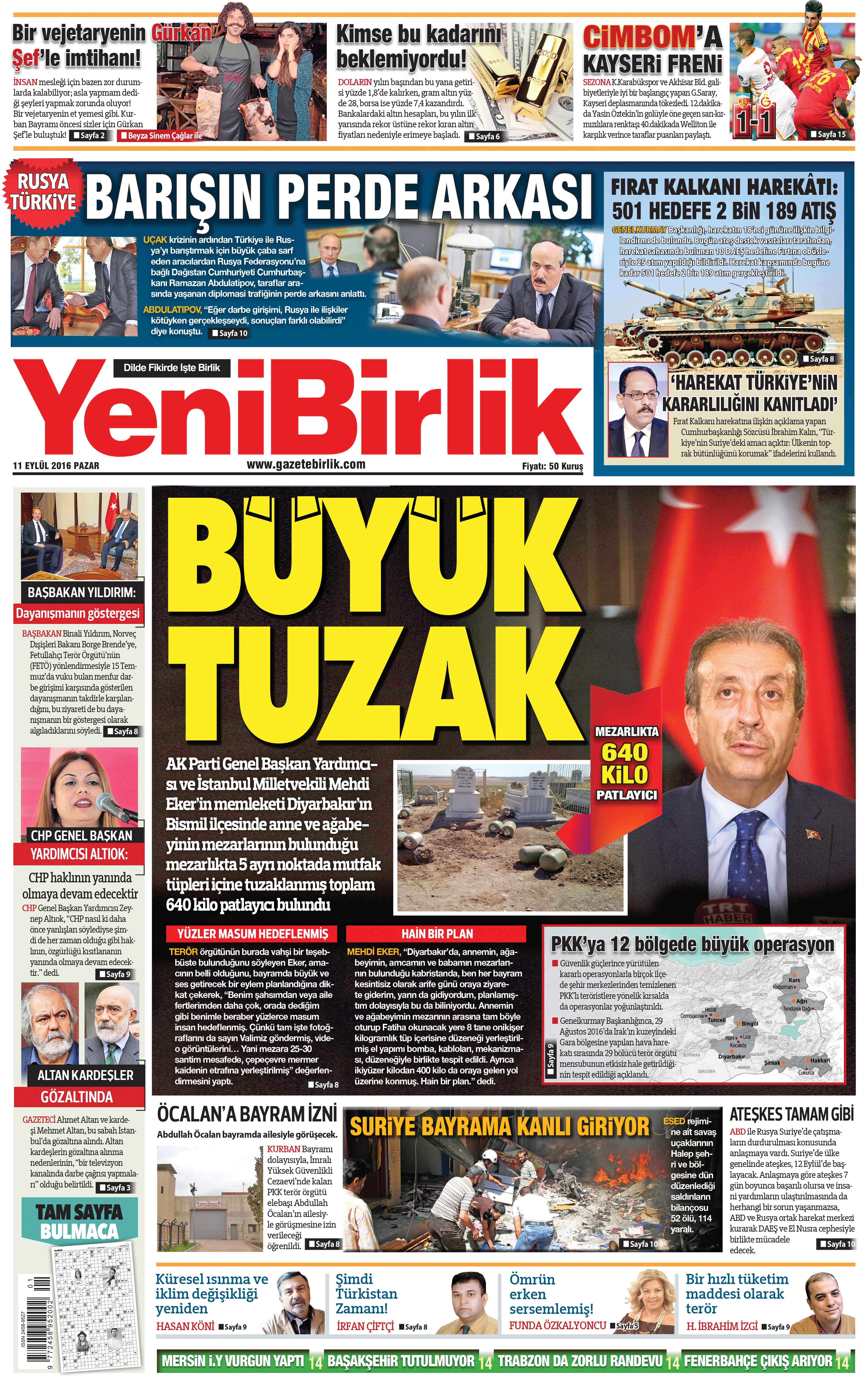 https://www.gazetebirlik.com/11 Eylül 2016