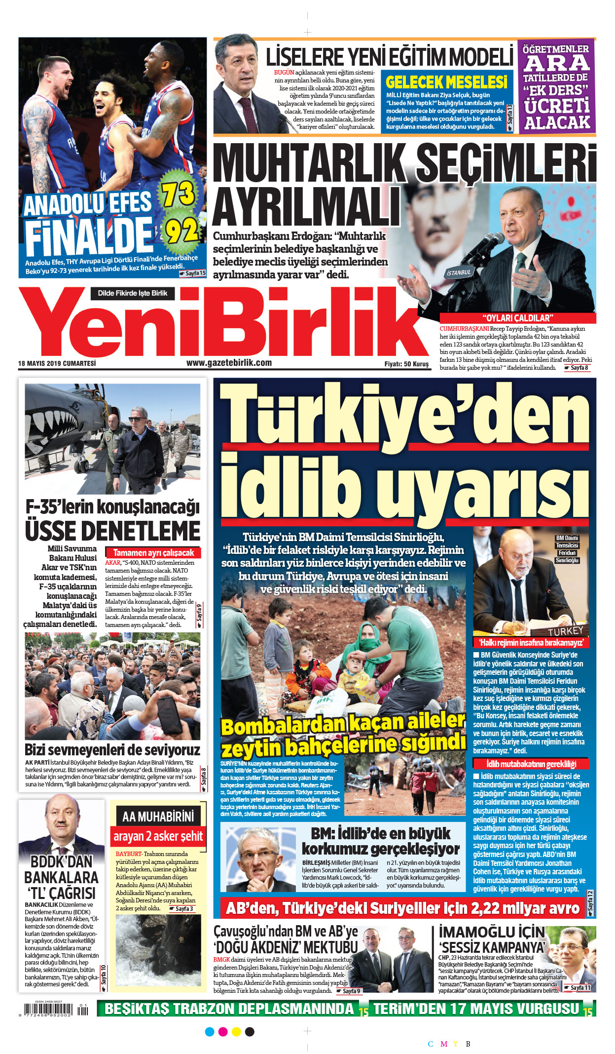 https://www.gazetebirlik.com/18 Mayıs 2019