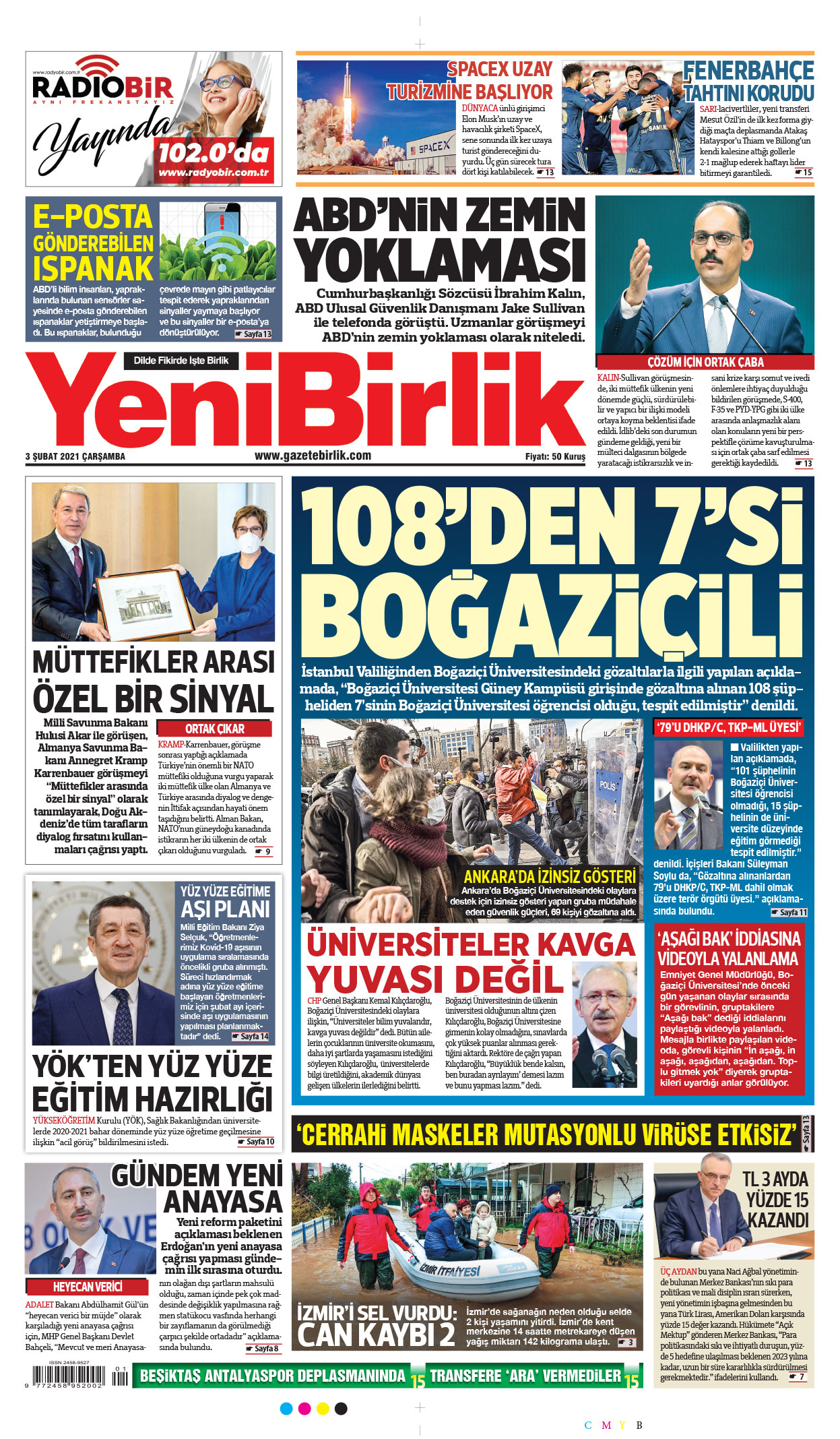 https://www.gazetebirlik.com/03 Şubat 2021