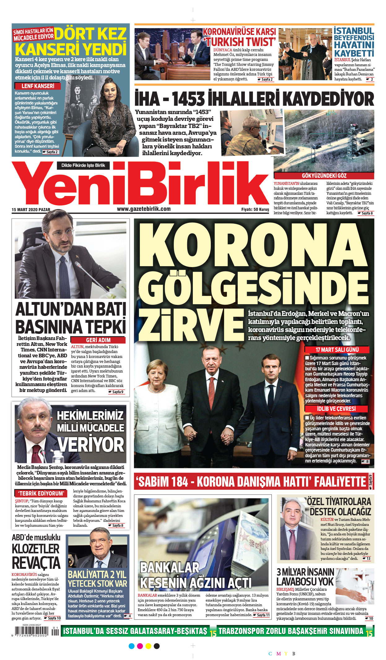 https://www.gazetebirlik.com/15 Mart 2020