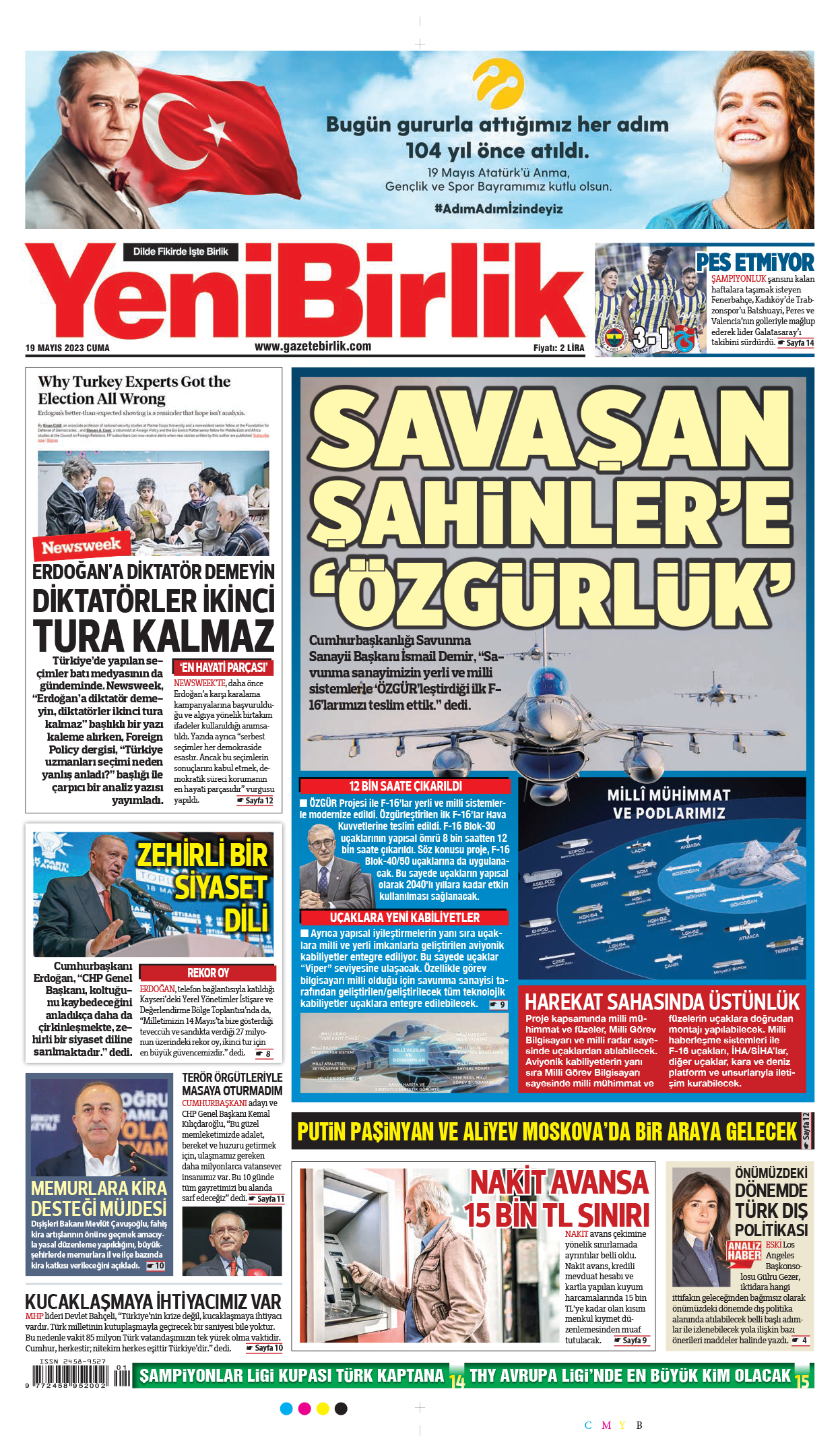 https://www.gazetebirlik.com/19 Mayıs 2023