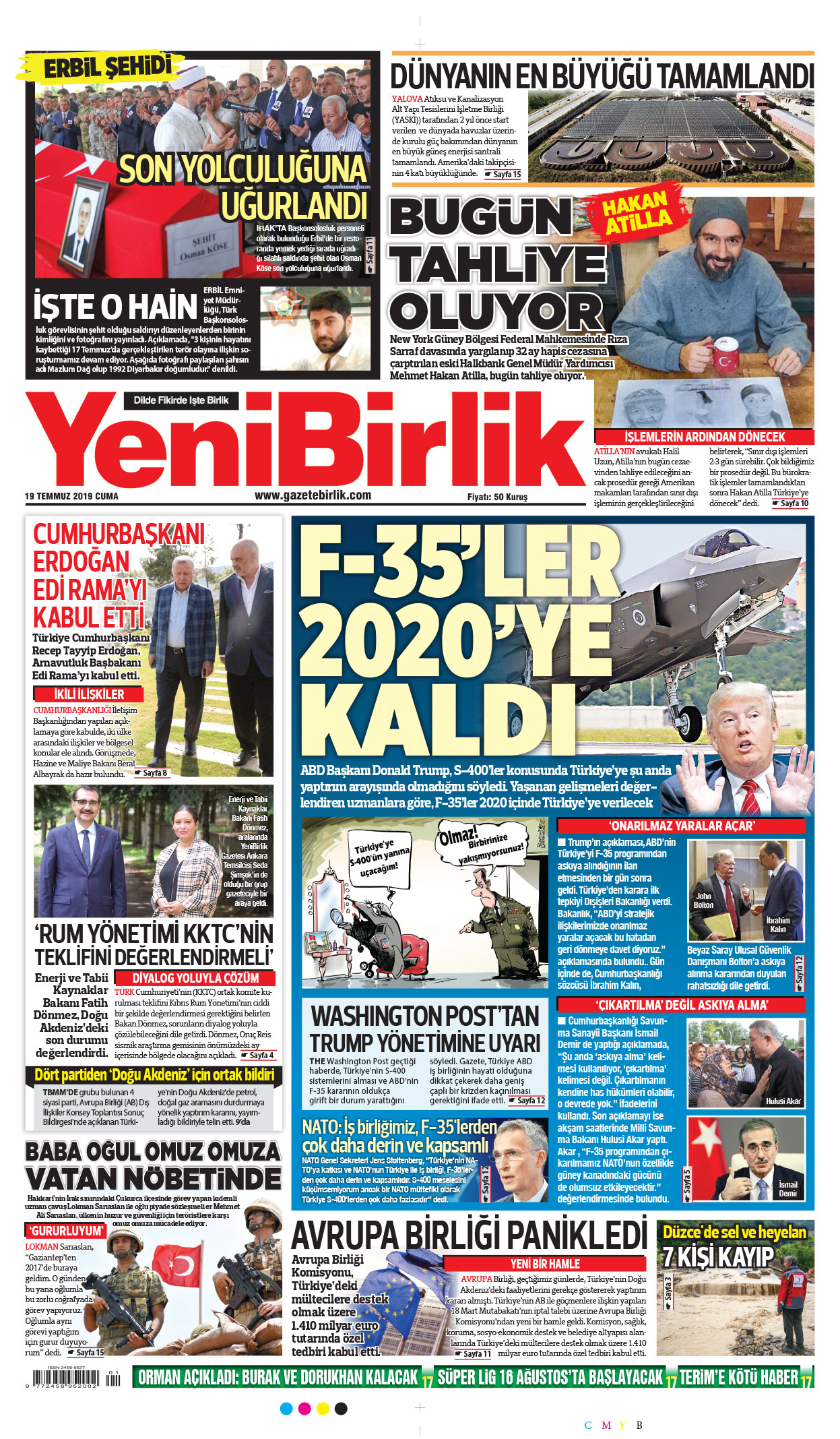 https://www.gazetebirlik.com/19 Temmuz 2019