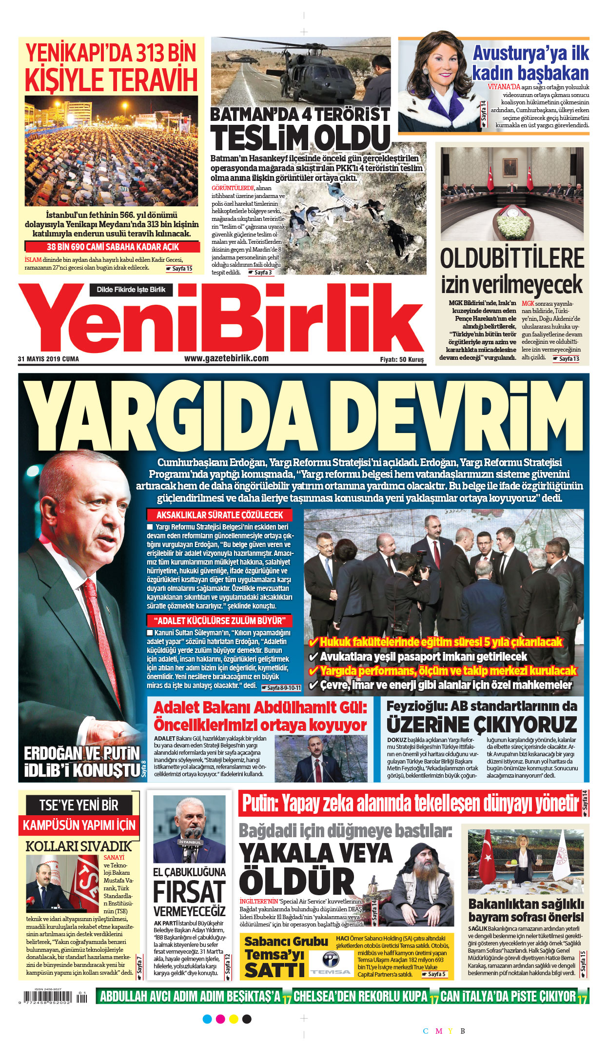 https://www.gazetebirlik.com/31 Mayıs 2019