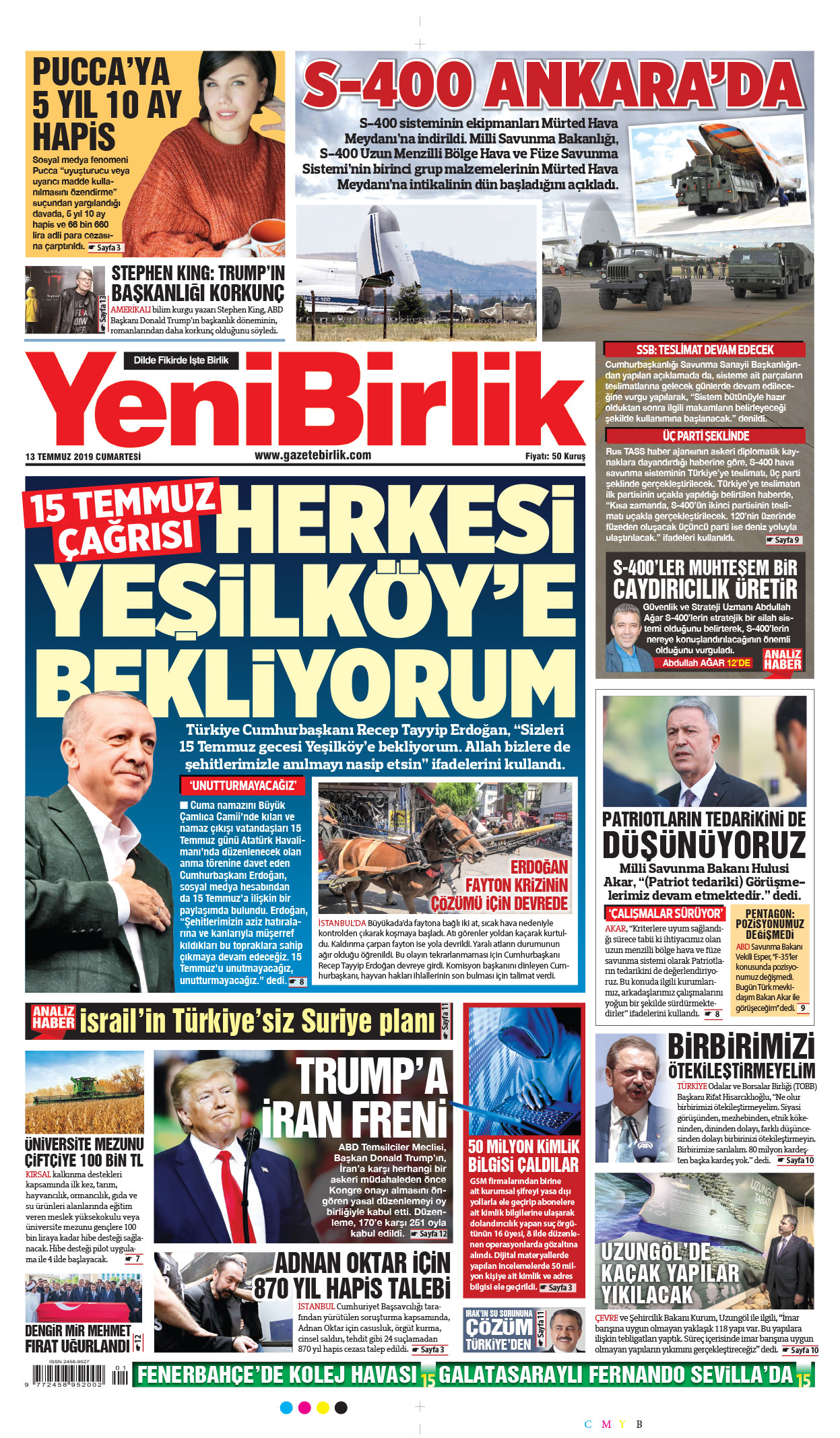 https://www.gazetebirlik.com/13 Temmuz 2019