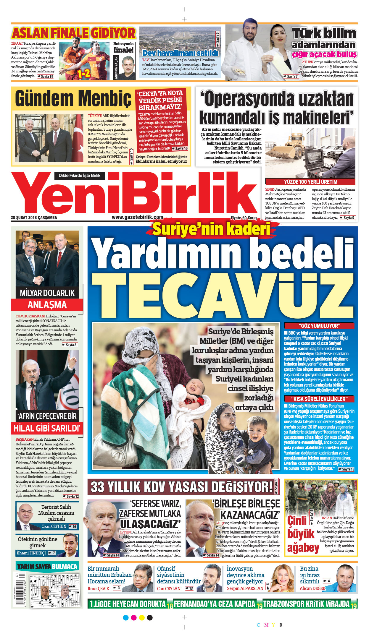 https://www.gazetebirlik.com/28 Şubat 2018