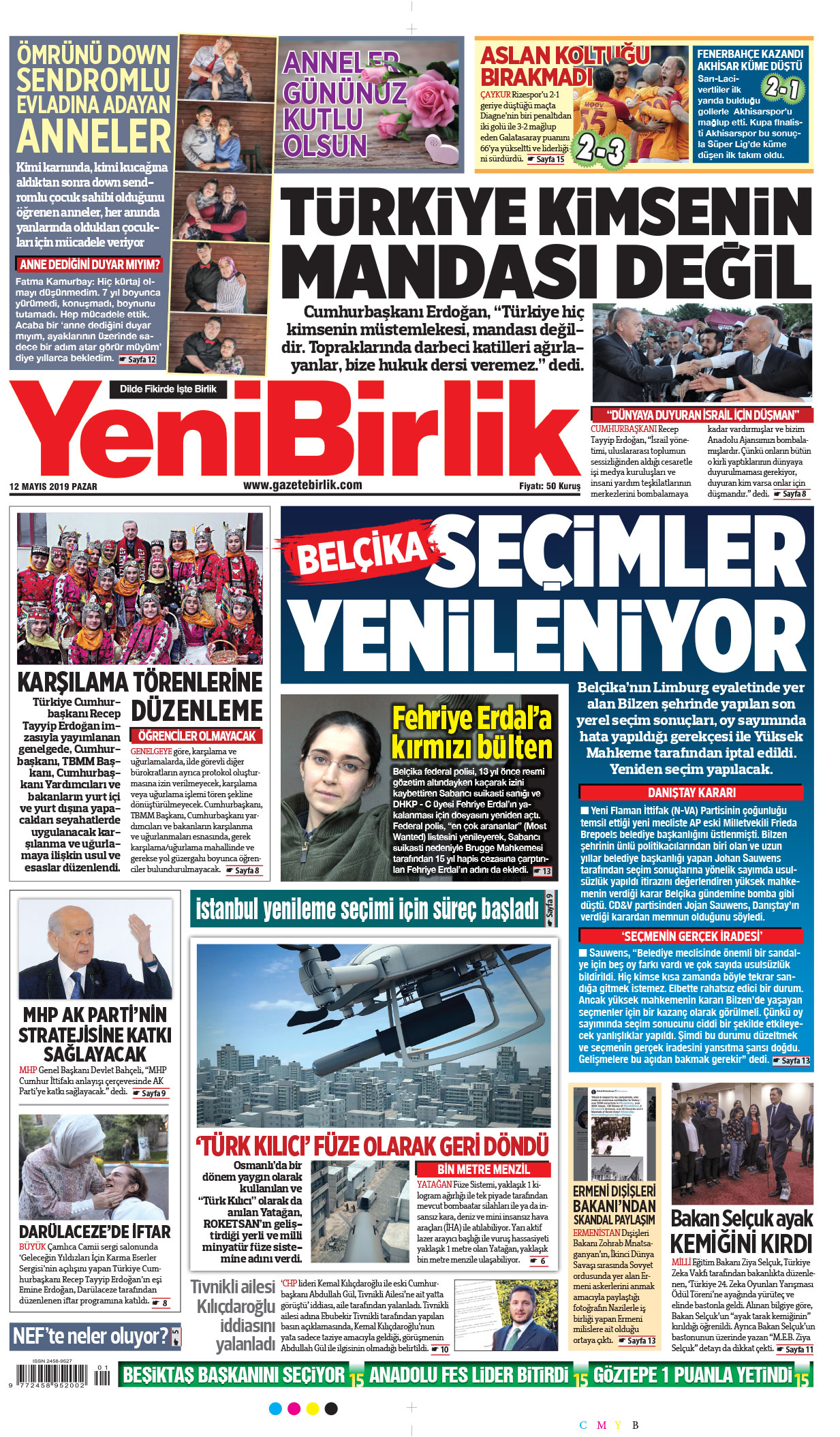 https://www.gazetebirlik.com/12 Mayıs 2019