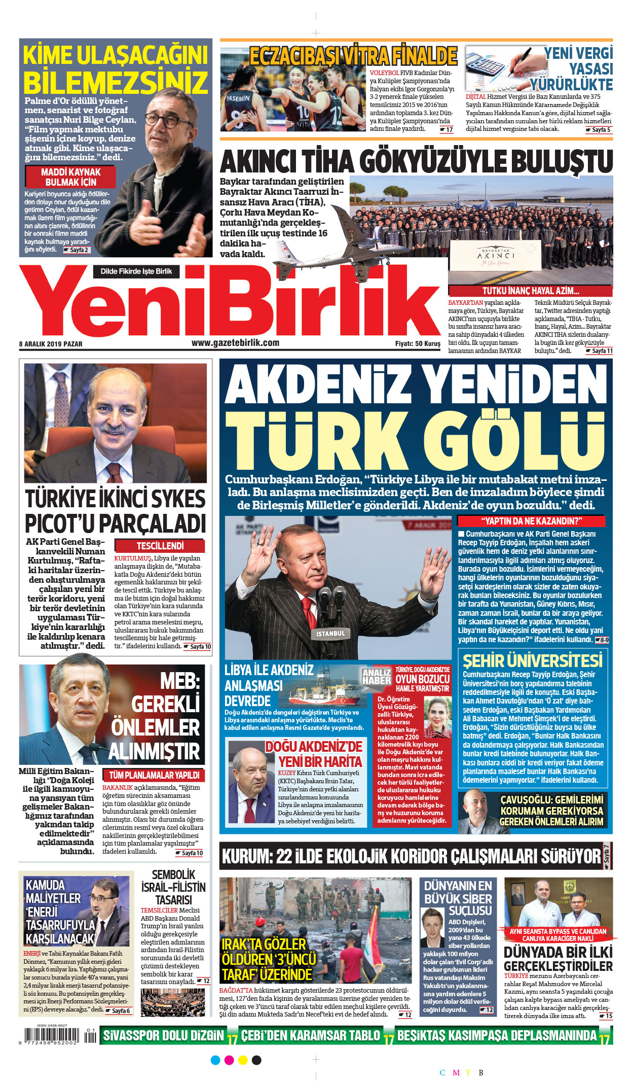 https://www.gazetebirlik.com/08 Aralık 2019