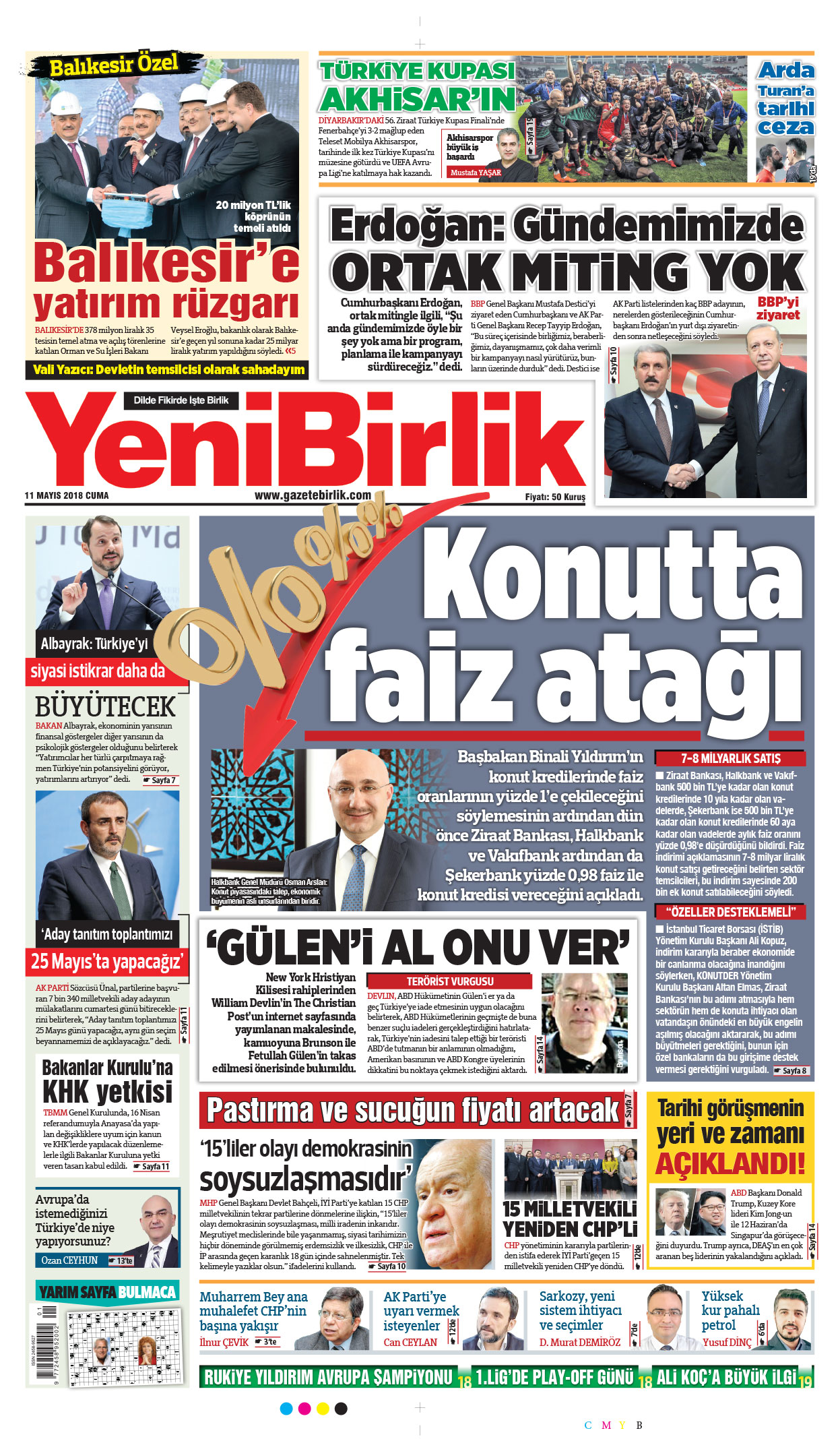 https://www.gazetebirlik.com/11 Mayıs 2018