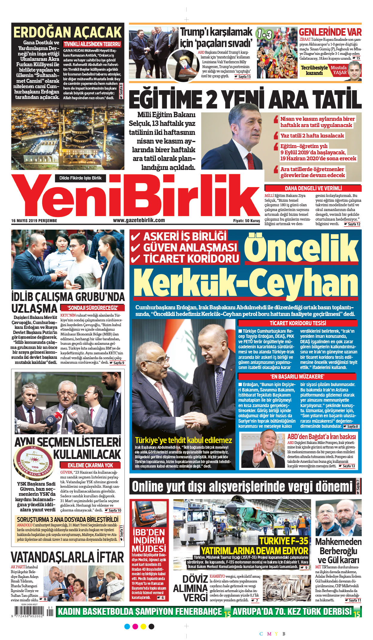 https://www.gazetebirlik.com/16 Mayıs 2019