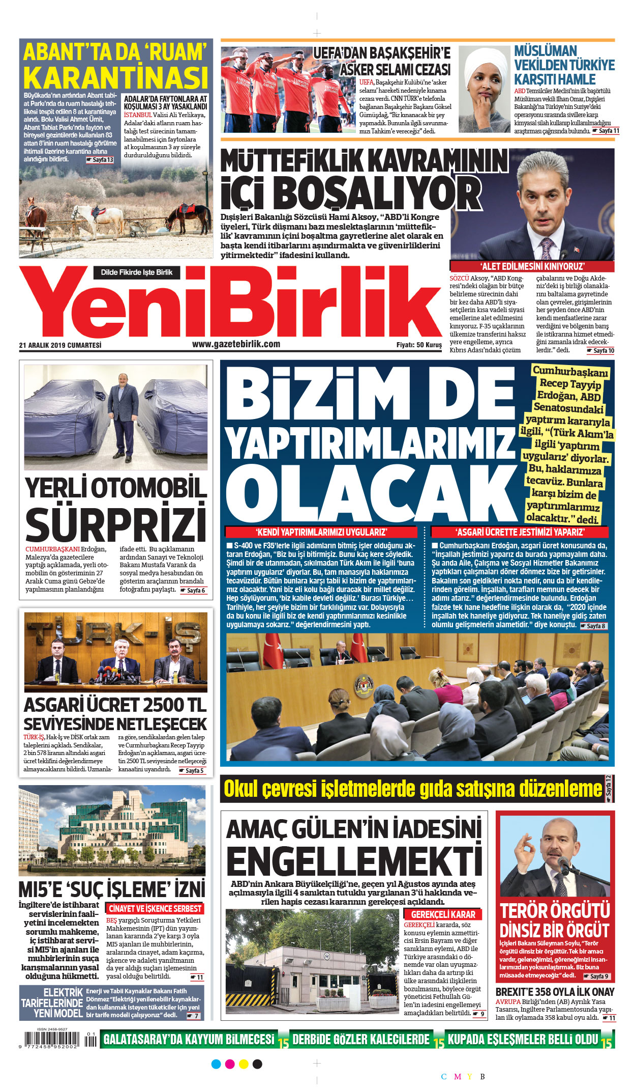 https://www.gazetebirlik.com/21 Aralık 2019