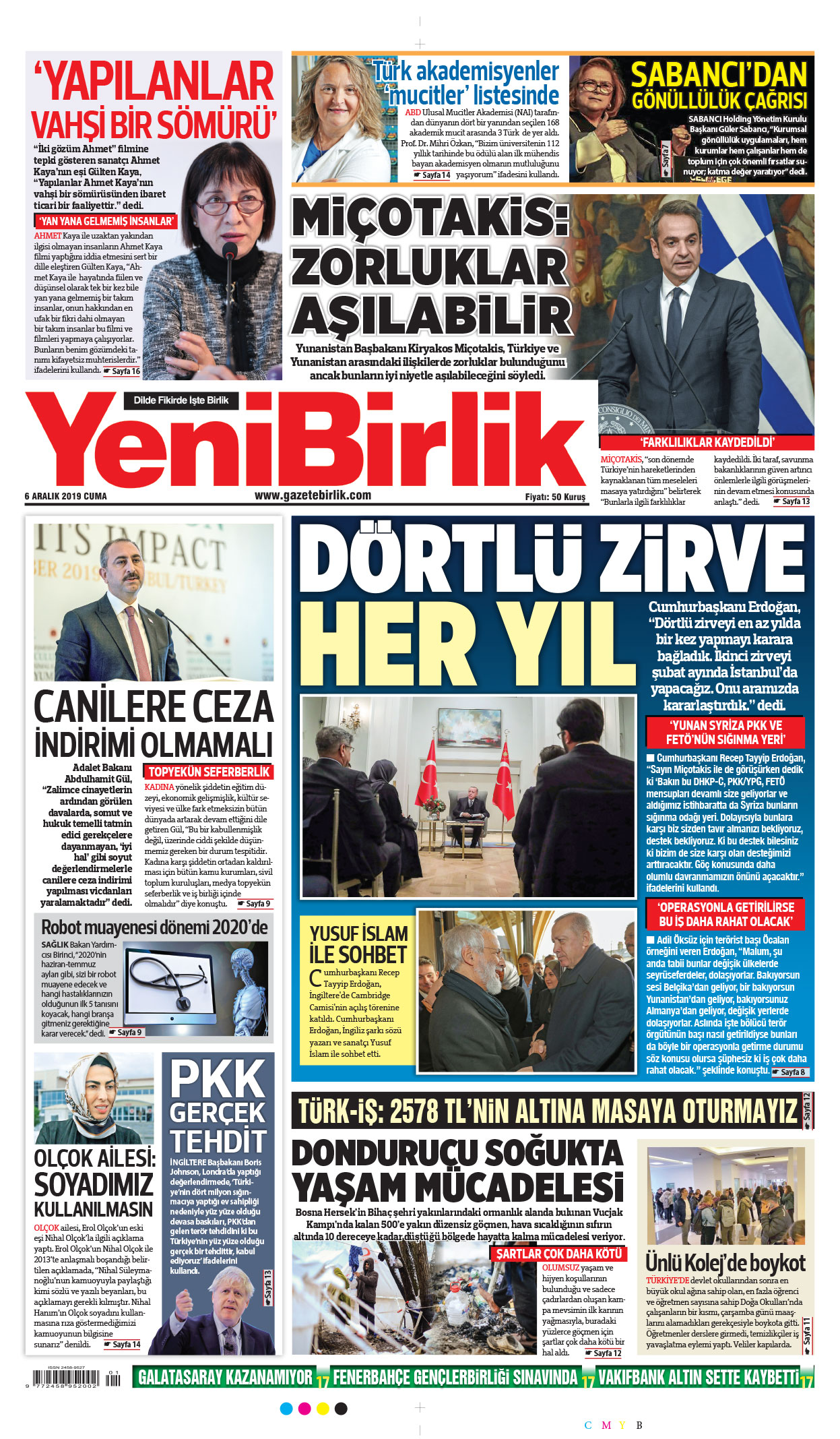 https://www.gazetebirlik.com/06 Aralık 2019