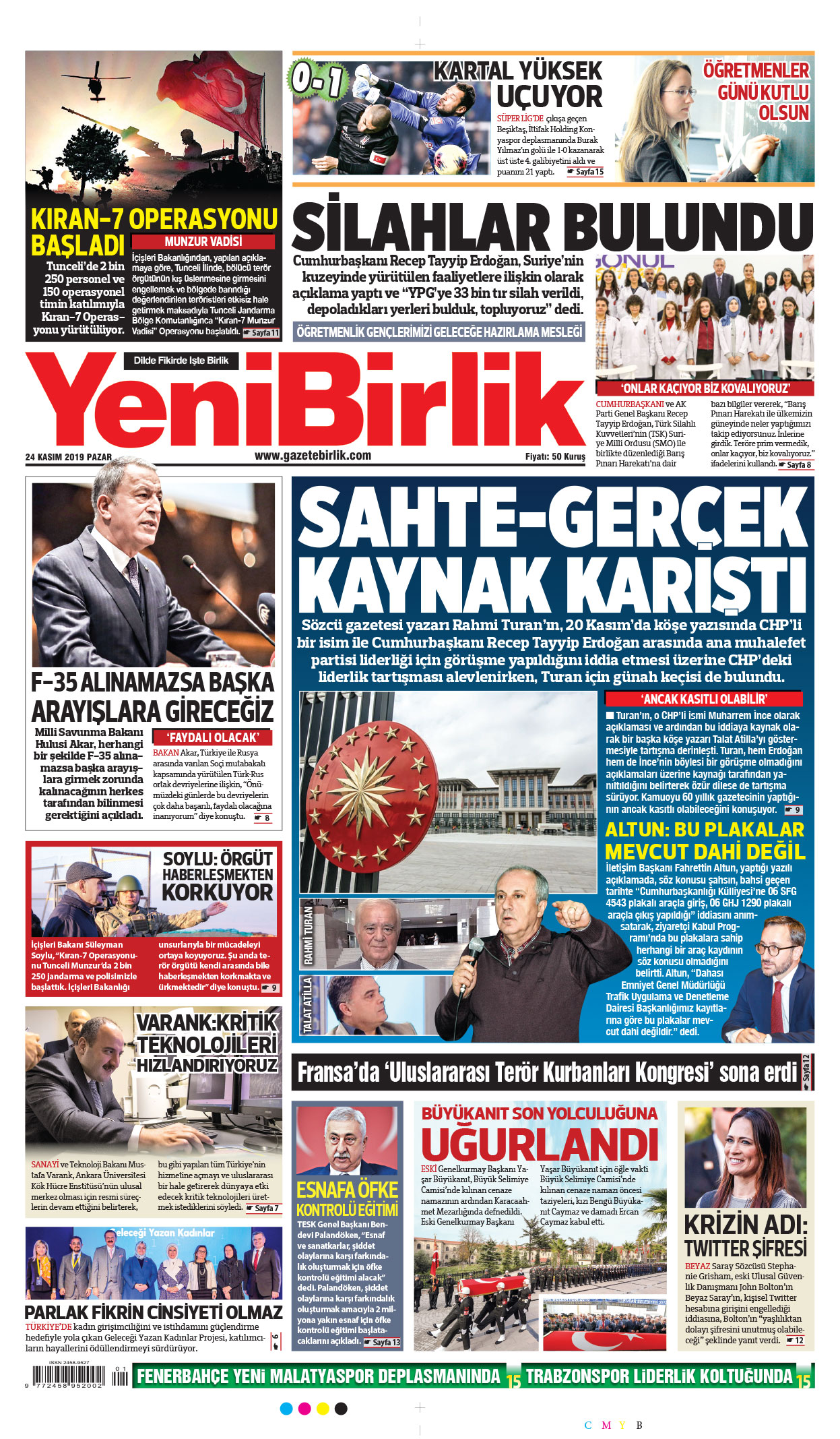 https://www.gazetebirlik.com/24 Kasım 2019