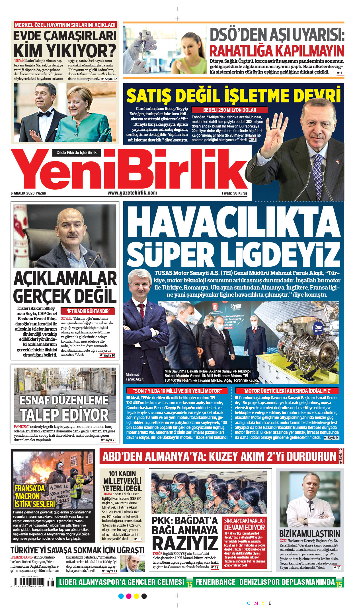 https://www.gazetebirlik.com/06 Aralık 2020