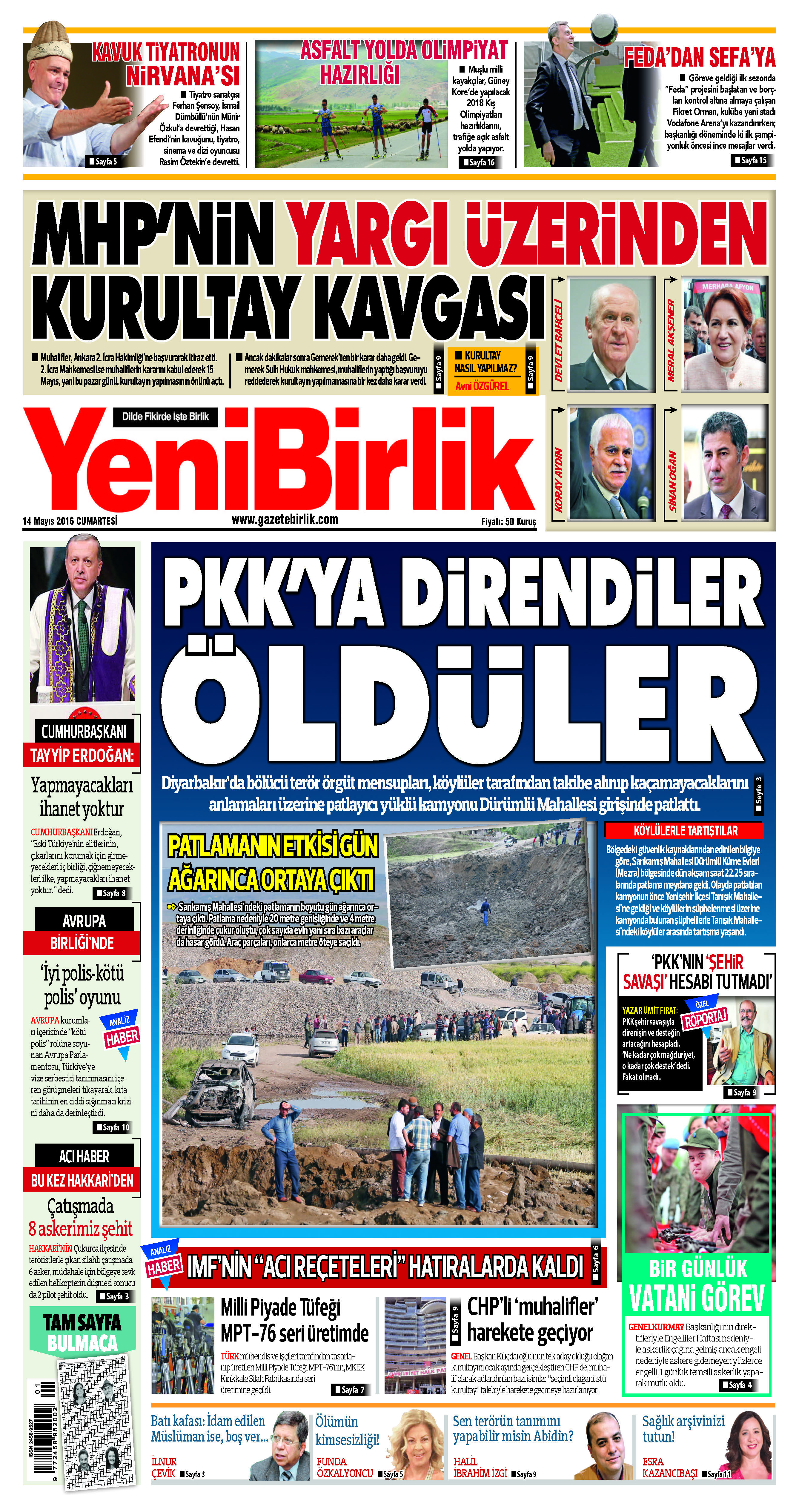 https://www.gazetebirlik.com/14 Mayıs  2016