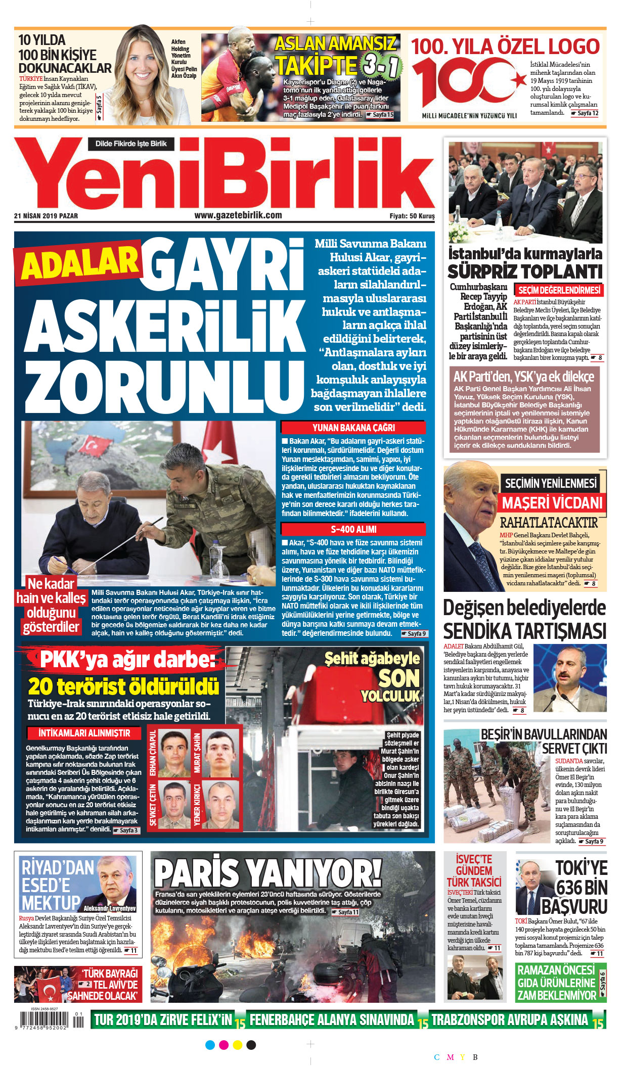 https://www.gazetebirlik.com/21 Nisan 2019