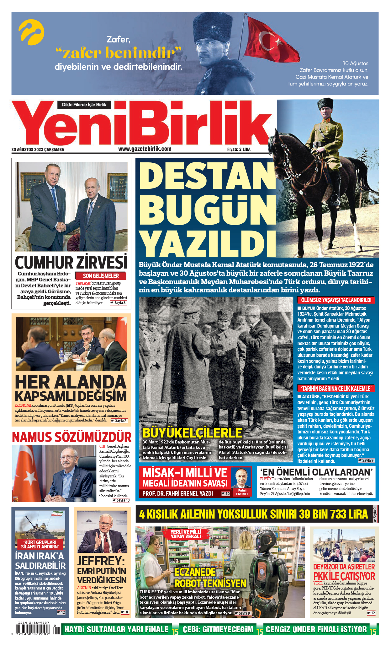 https://www.gazetebirlik.com/30 Ağustos 2023