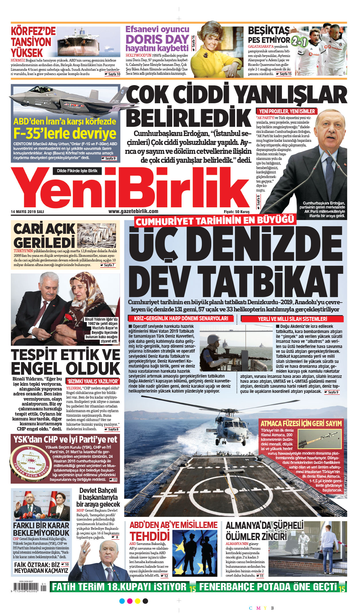 https://www.gazetebirlik.com/14 Mayıs 2019