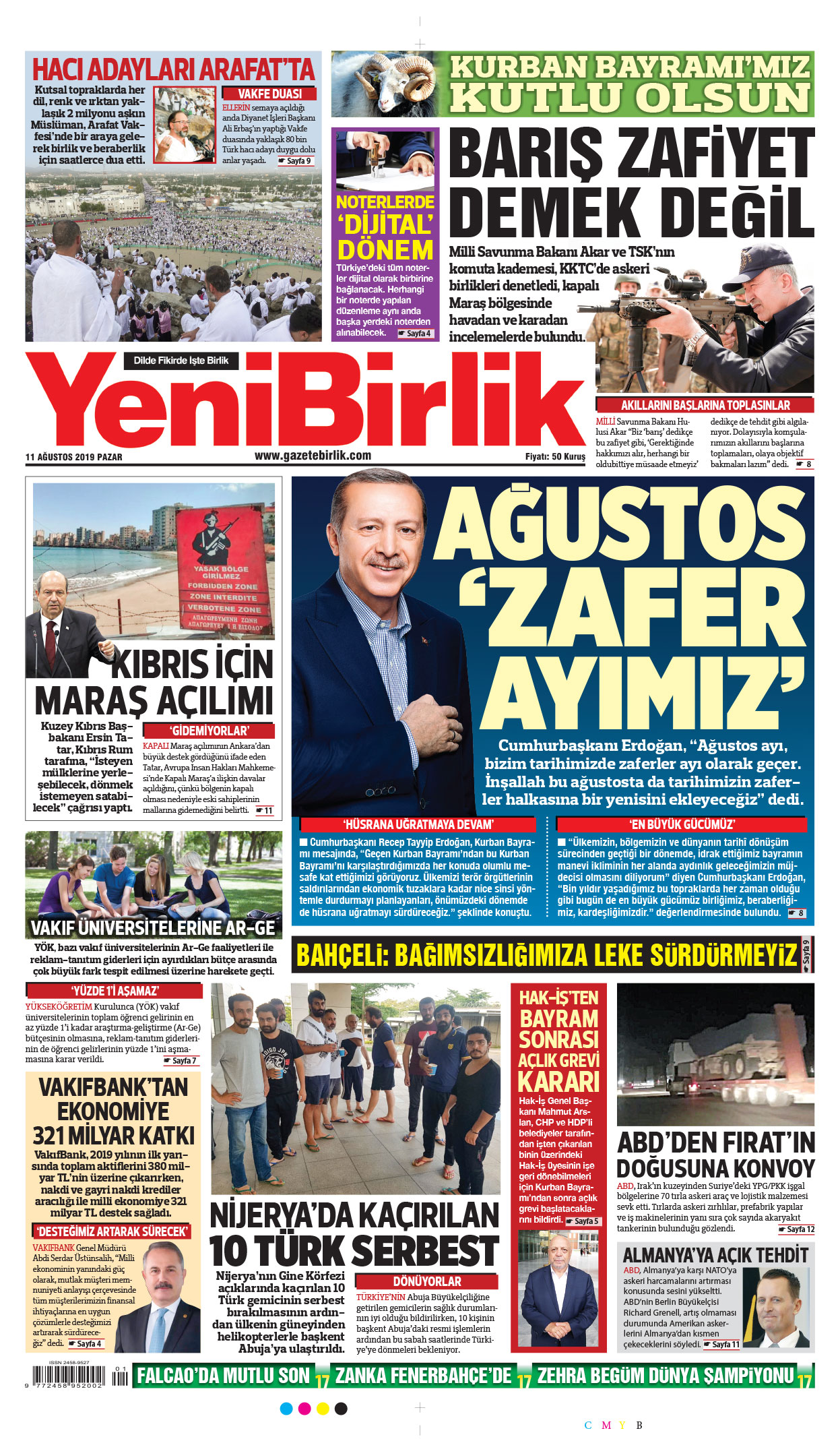 https://www.gazetebirlik.com/11 Ağustos 2019