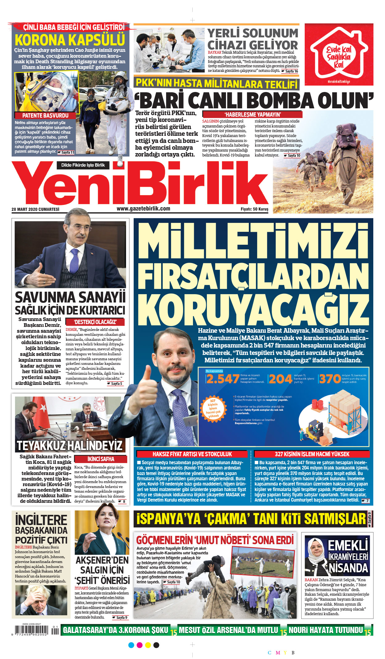 https://www.gazetebirlik.com/28 Mart 2020