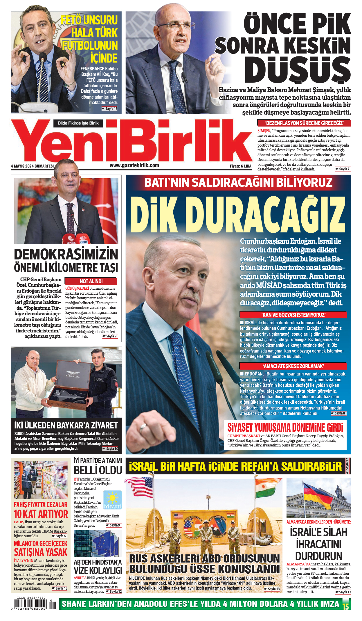 https://www.gazetebirlik.com/04 Mayıs 2024