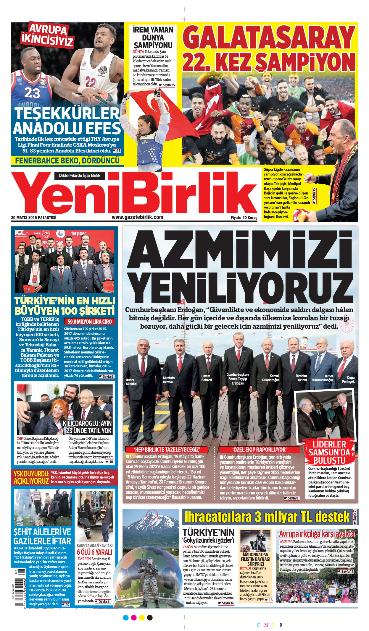 https://www.gazetebirlik.com/20 Mayıs 2019