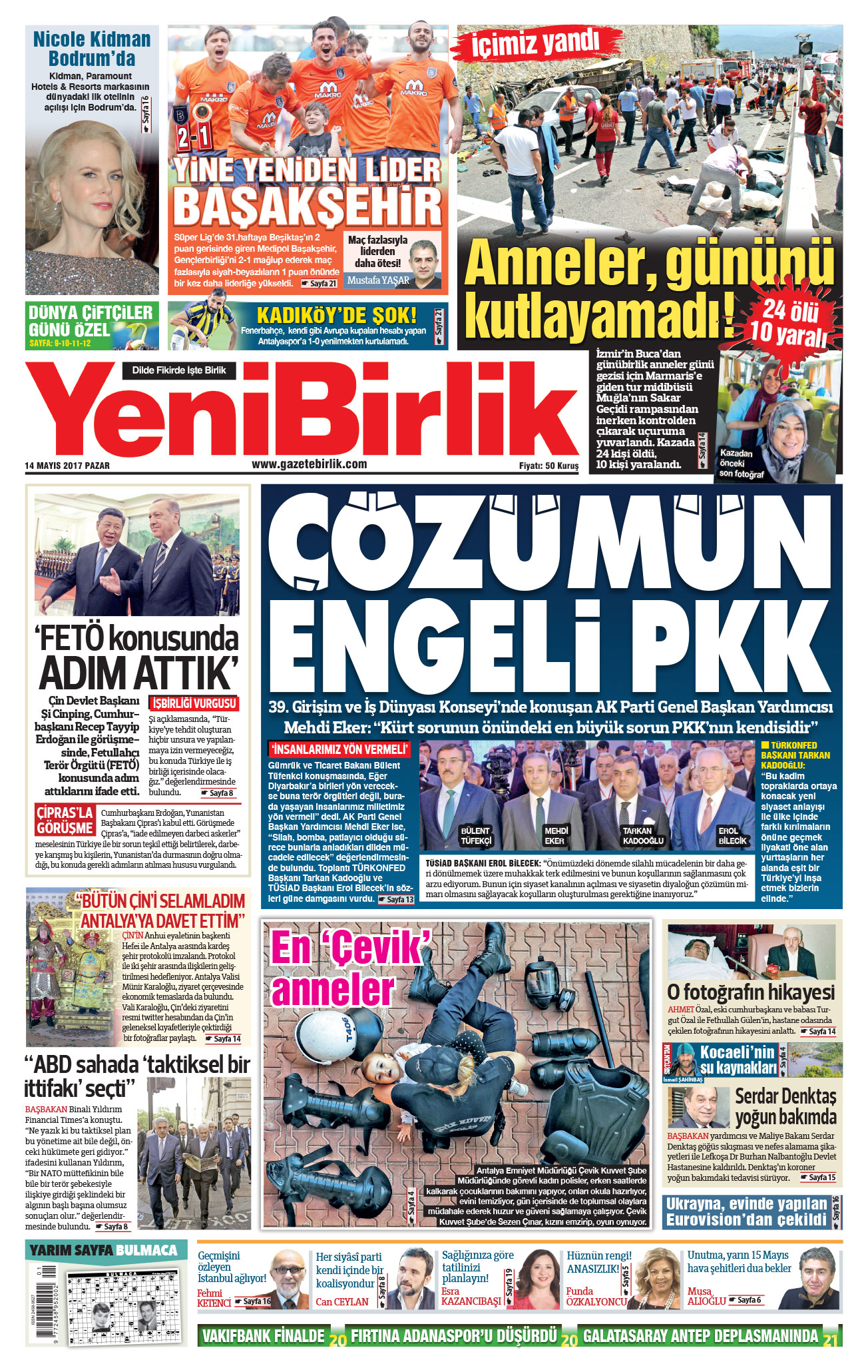 https://www.gazetebirlik.com/14 Mayıs 2017