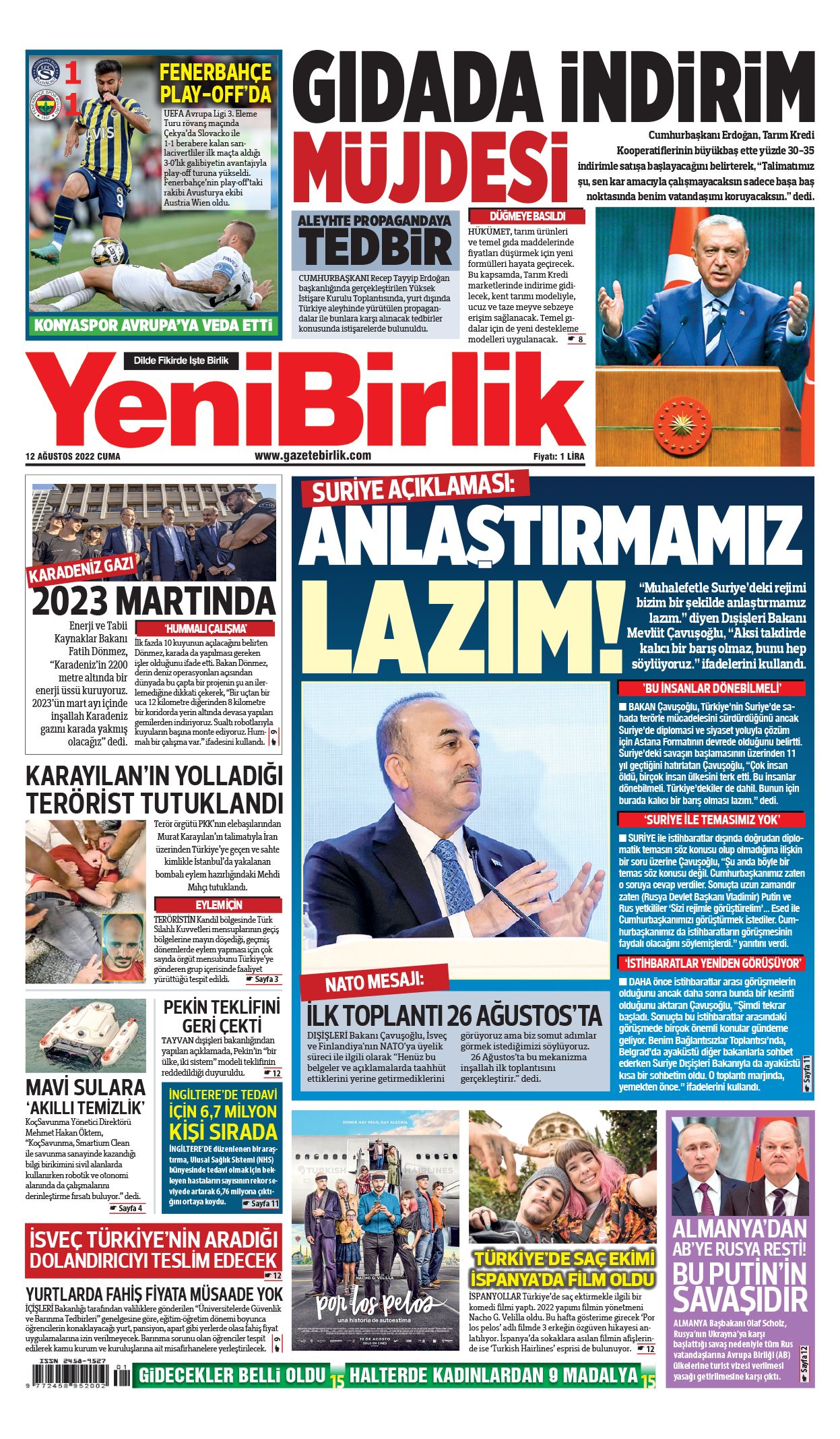 https://www.gazetebirlik.com/12 Ağustos 2022