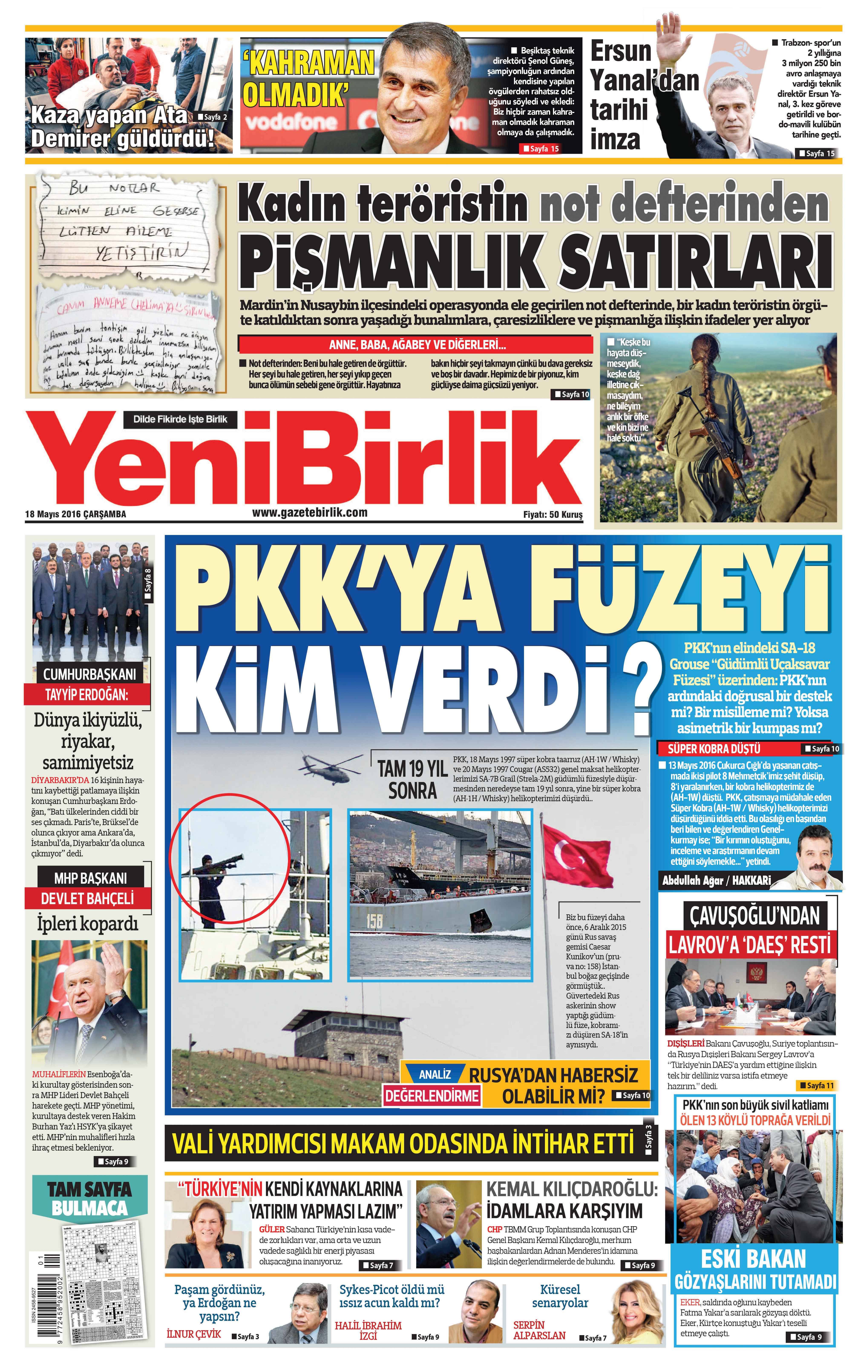 https://www.gazetebirlik.com/18 Mayıs 2016